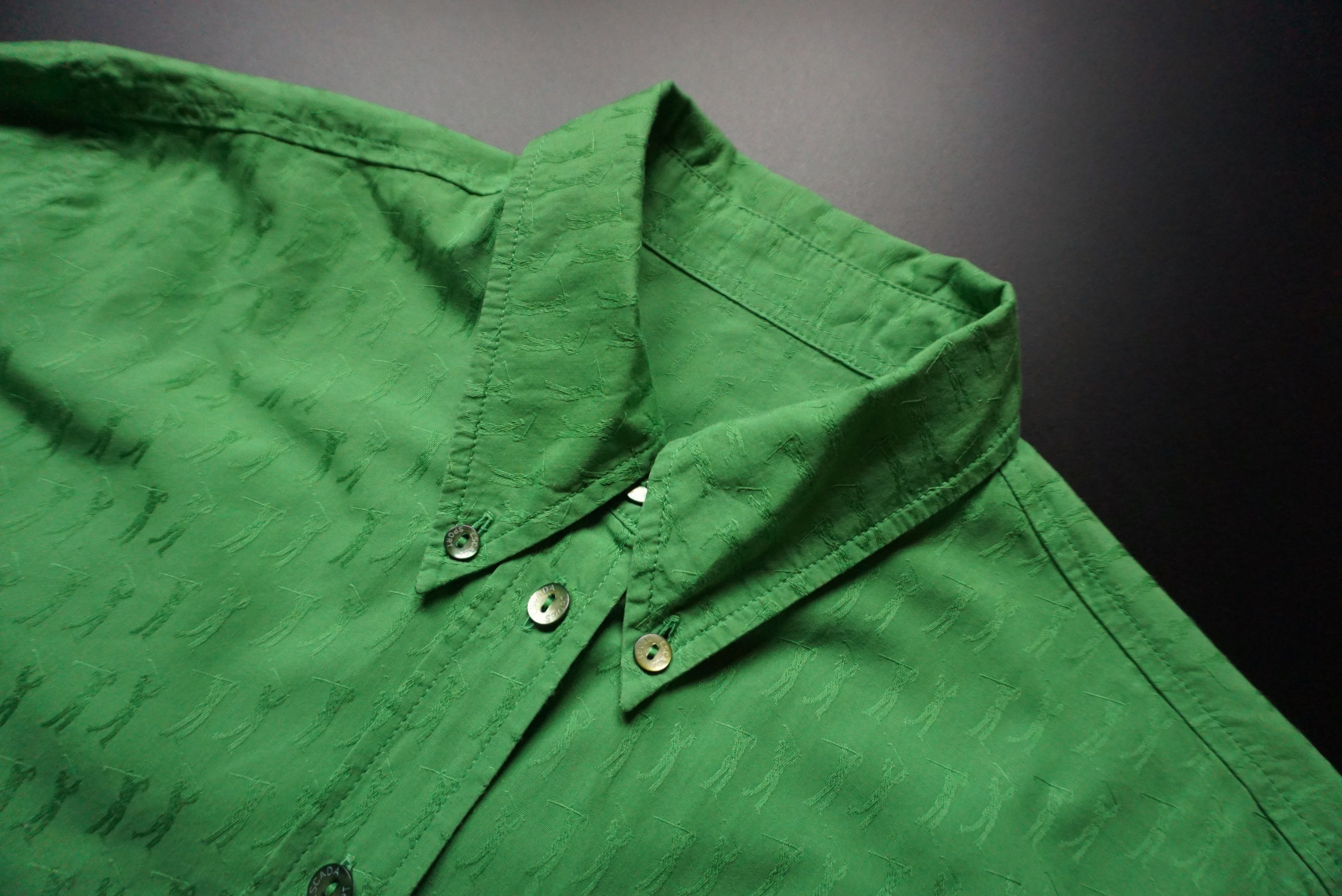 Designer Womens Escada Sport green shirt blouse patterned Size S / US 4 / IT 40 - 7 Thumbnail