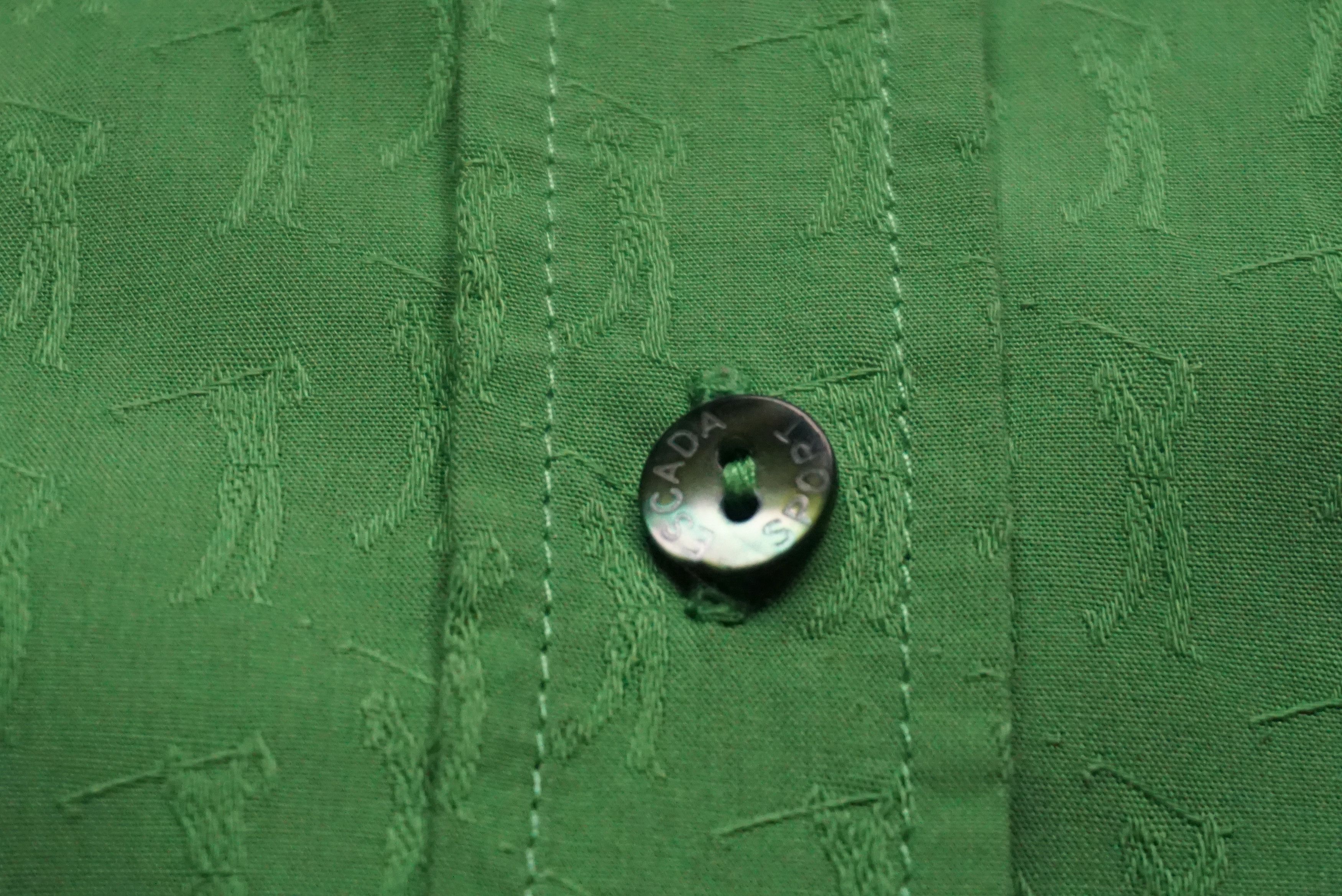 Designer Womens Escada Sport green shirt blouse patterned Size S / US 4 / IT 40 - 23 Thumbnail