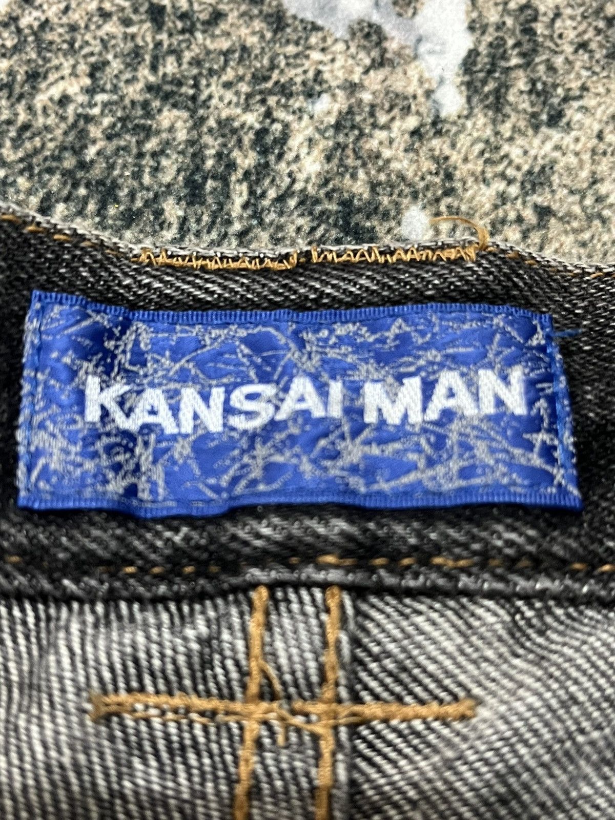 Japanese Brand × Kansai Yamamoto × Vintage Kansai Man By Kansai Yamamoto Regular Baggy Denim Black Size US 33 - 10 Thumbnail