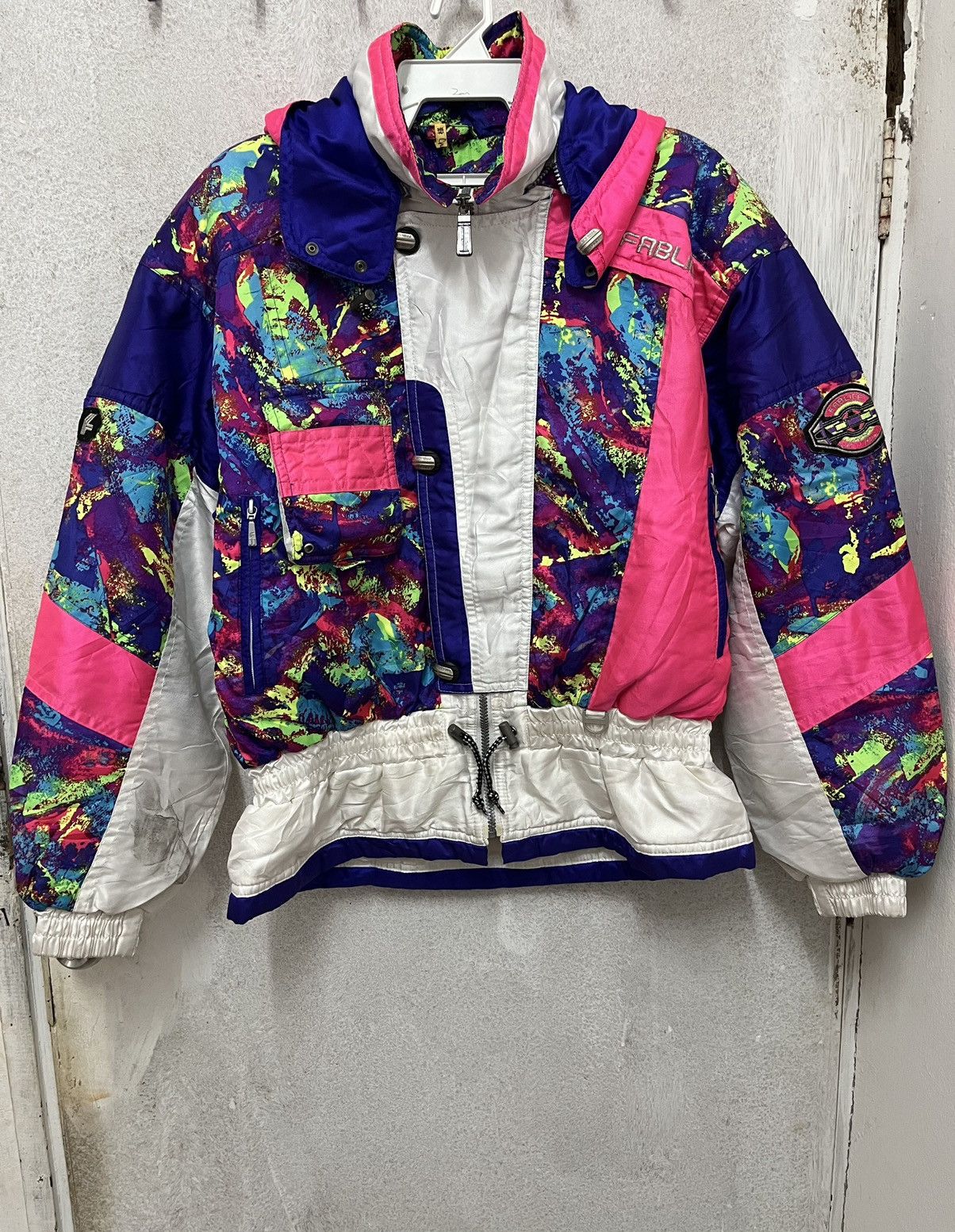 Vintage Ski Jacket store Multicolour