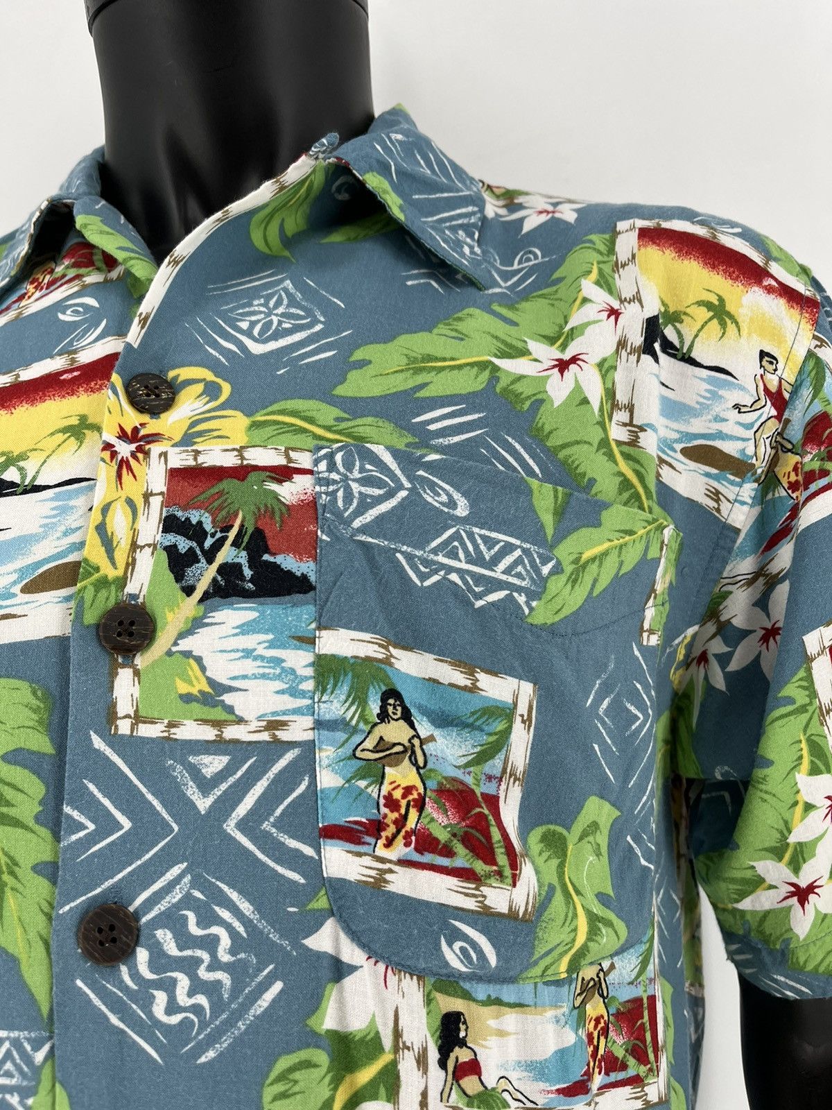 Vintage Vintage Y2K Art Streetwear Hawaiian Travis Scott style Size US M / EU 48-50 / 2 - 5 Thumbnail