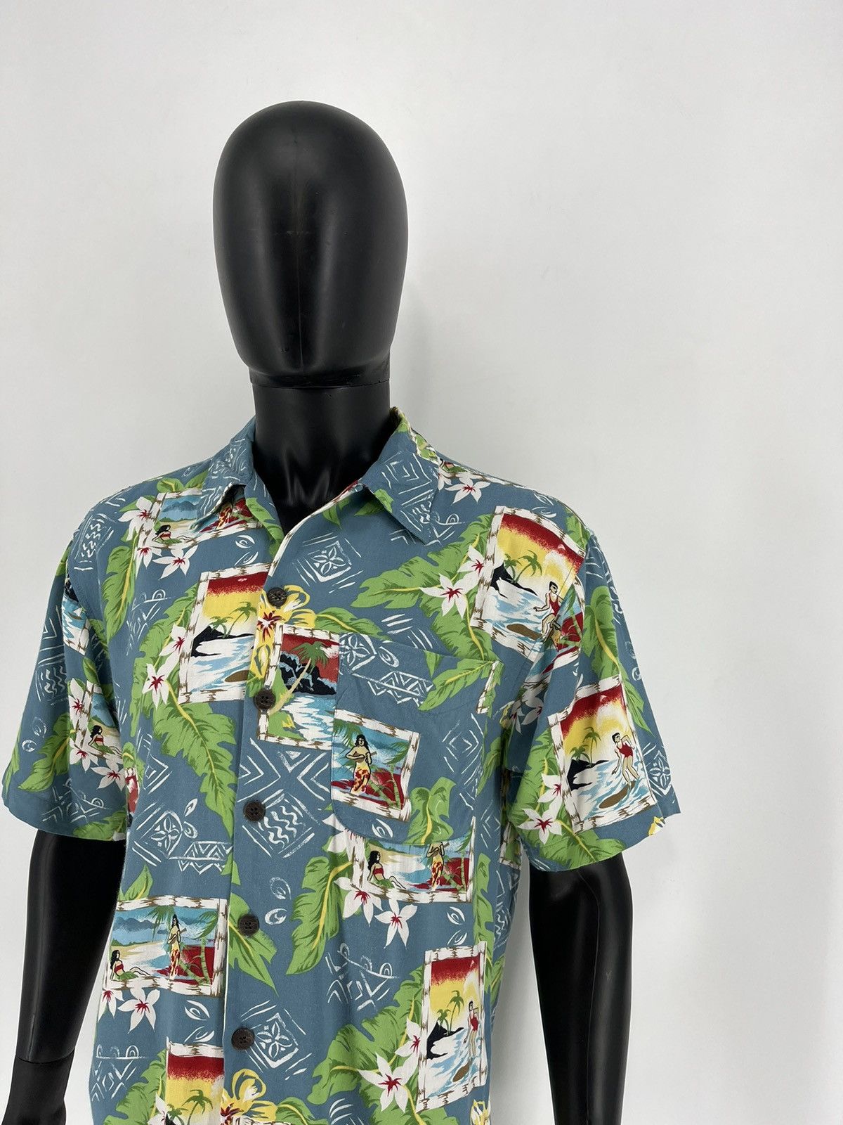 Vintage Vintage Y2K Art Streetwear Hawaiian Travis Scott style Size US M / EU 48-50 / 2 - 4 Thumbnail
