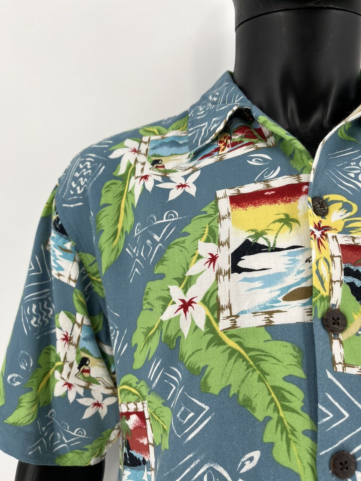 Vintage Vintage Y2K Art Streetwear Hawaiian Travis Scott style Size US M / EU 48-50 / 2 - 6 Thumbnail