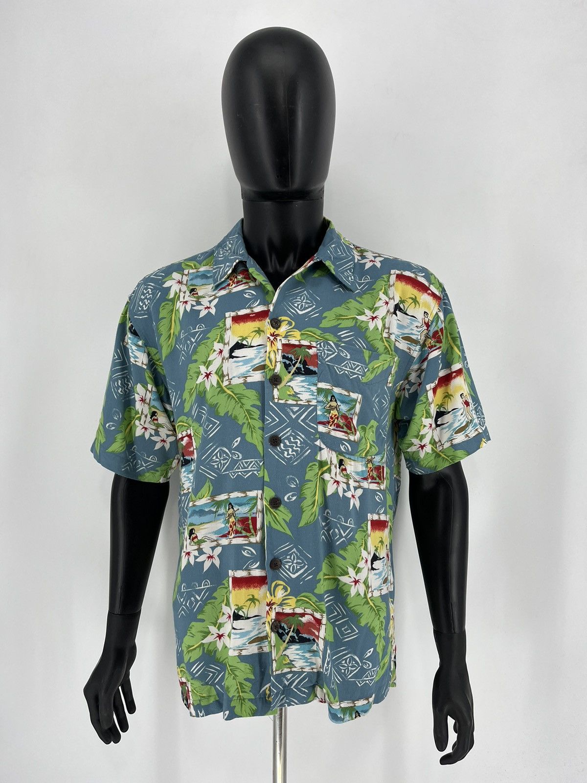 Vintage Vintage Y2K Art Streetwear Hawaiian Travis Scott style Size US M / EU 48-50 / 2 - 2 Thumbnail