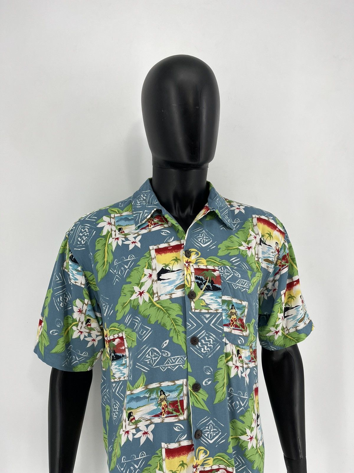 Vintage Vintage Y2K Art Streetwear Hawaiian Travis Scott style Size US M / EU 48-50 / 2 - 3 Thumbnail