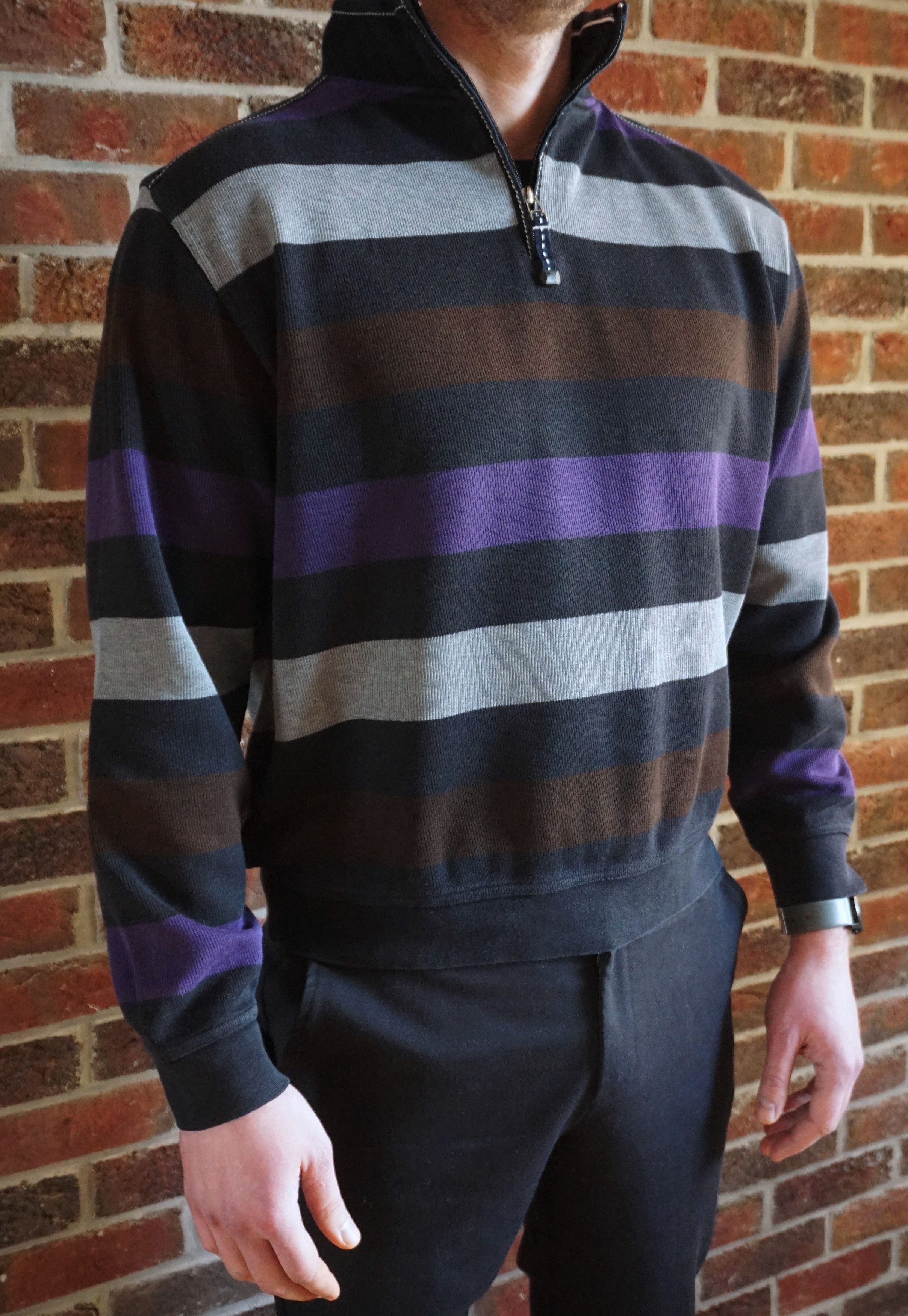 Another Influence Andrew James top Sailing 52 L Large jumper zip neck Y2K 00s Size US L / EU 52-54 / 3 - 3 Thumbnail