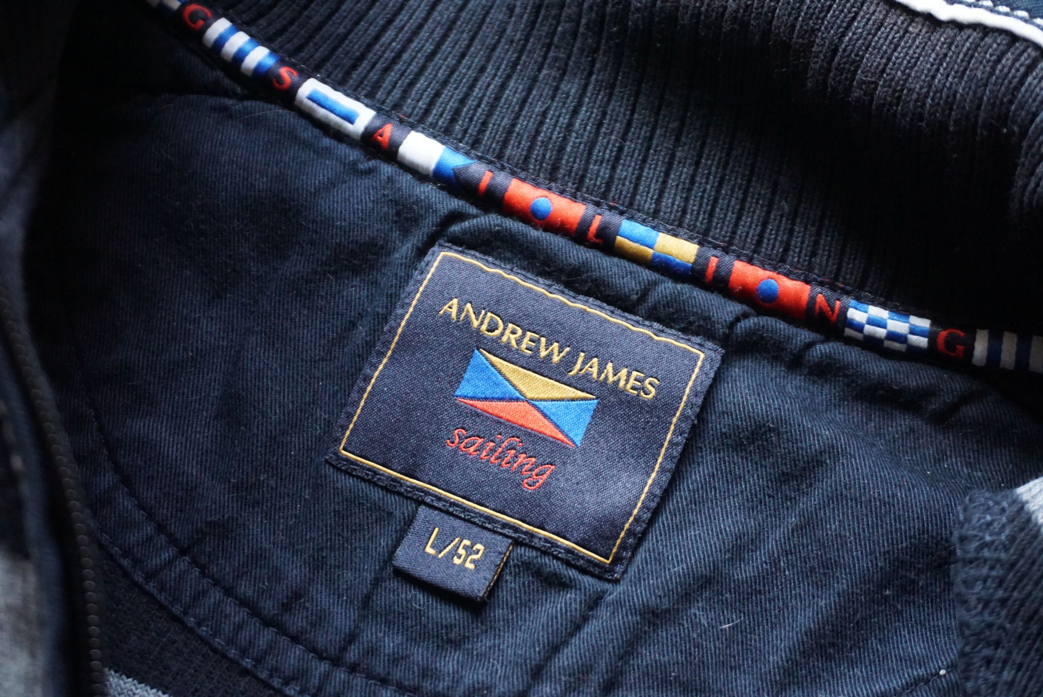 Another Influence Andrew James top Sailing 52 L Large jumper zip neck Y2K 00s Size US L / EU 52-54 / 3 - 23 Thumbnail