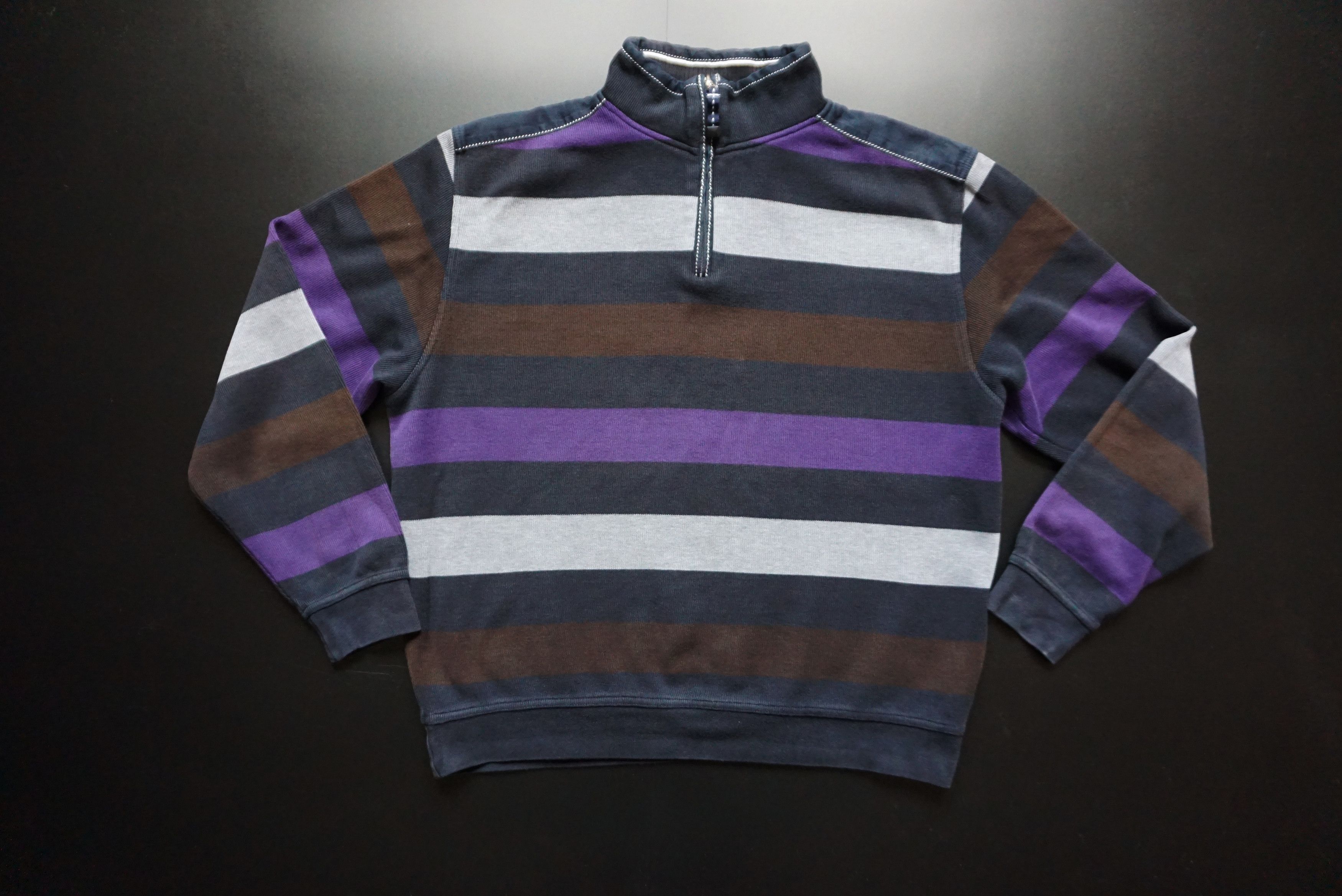 Another Influence Andrew James top Sailing 52 L Large jumper zip neck Y2K 00s Size US L / EU 52-54 / 3 - 22 Thumbnail