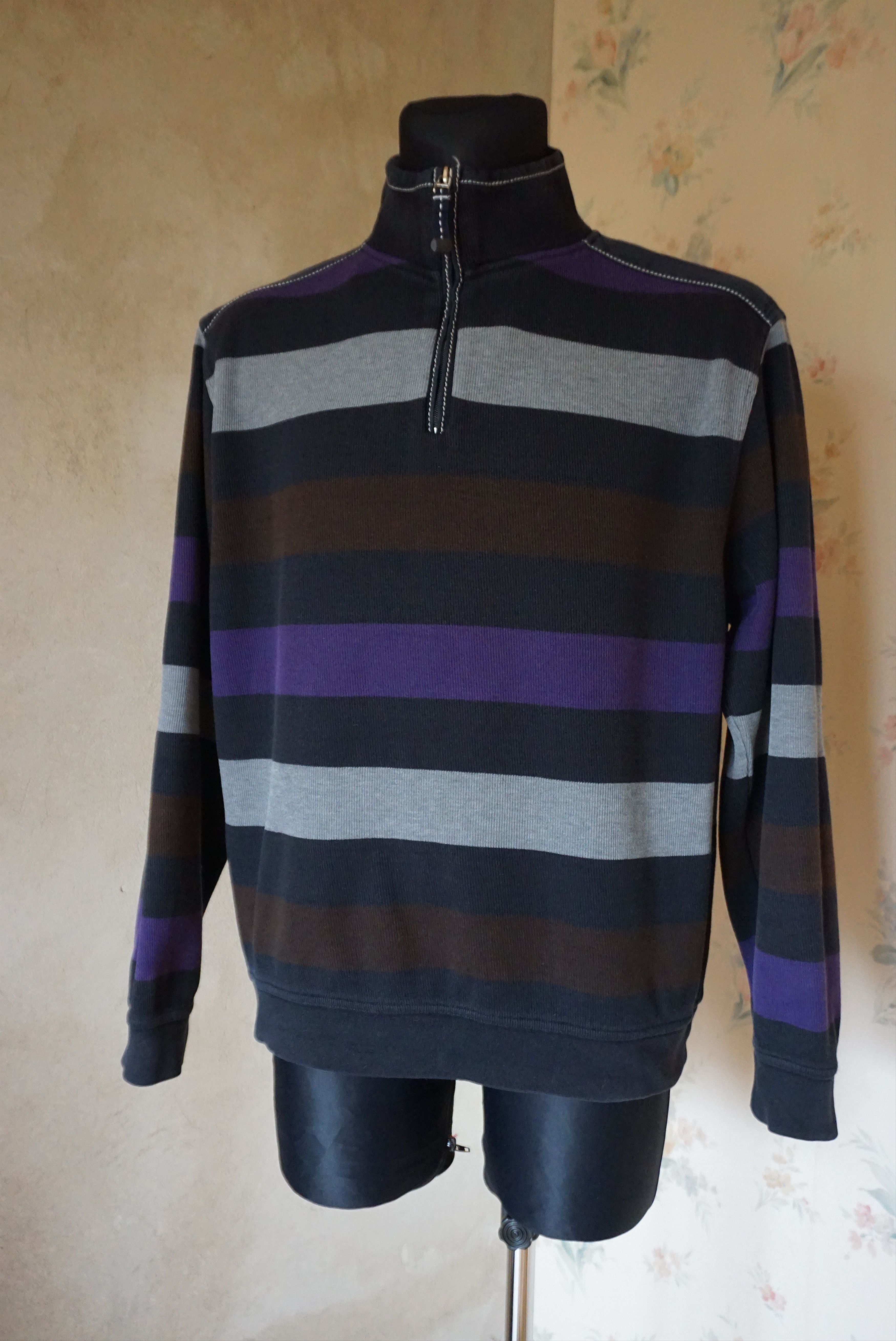 Another Influence Andrew James top Sailing 52 L Large jumper zip neck Y2K 00s Size US L / EU 52-54 / 3 - 10 Thumbnail