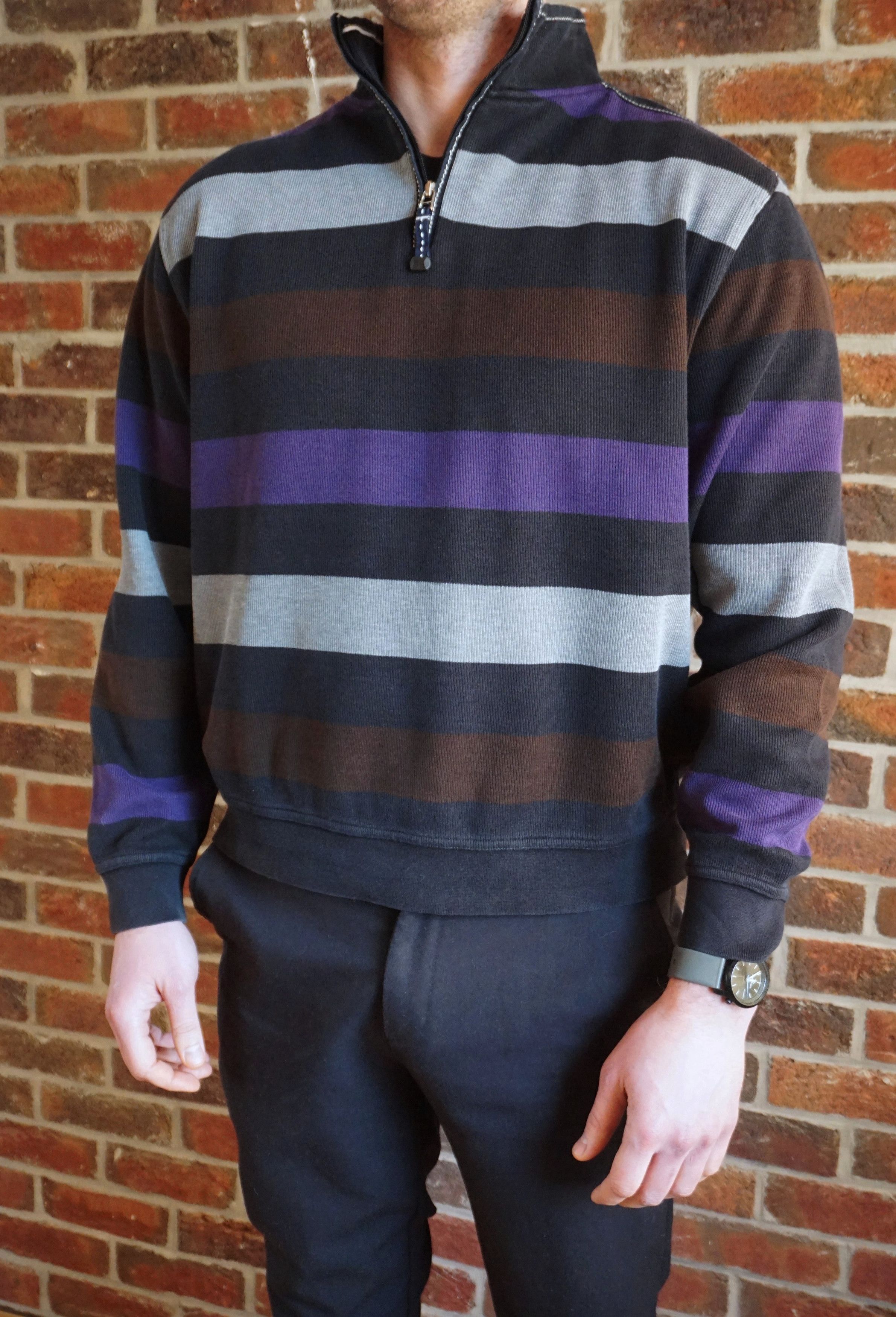 Another Influence Andrew James top Sailing 52 L Large jumper zip neck Y2K 00s Size US L / EU 52-54 / 3 - 5 Thumbnail