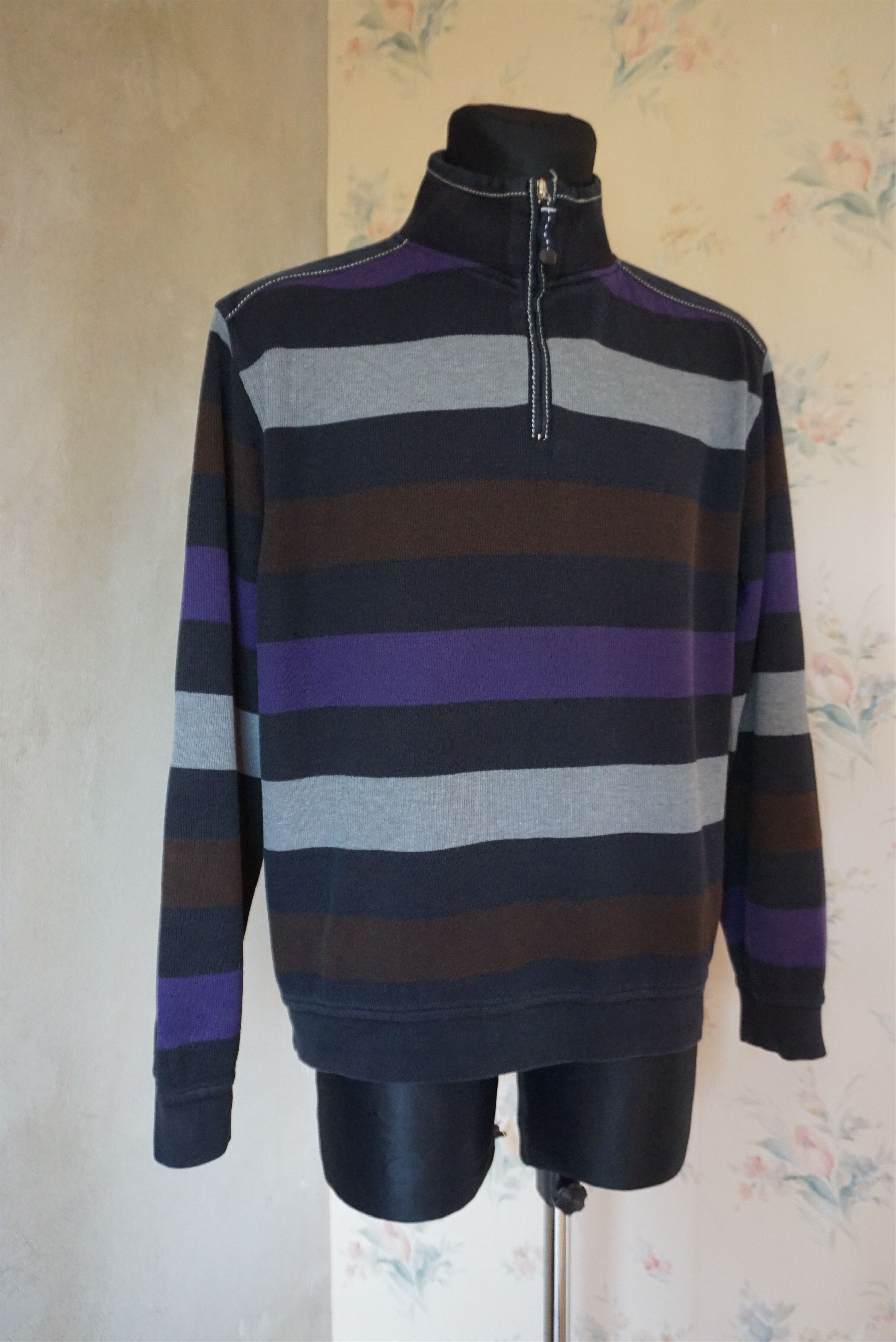 Another Influence Andrew James top Sailing 52 L Large jumper zip neck Y2K 00s Size US L / EU 52-54 / 3 - 7 Thumbnail
