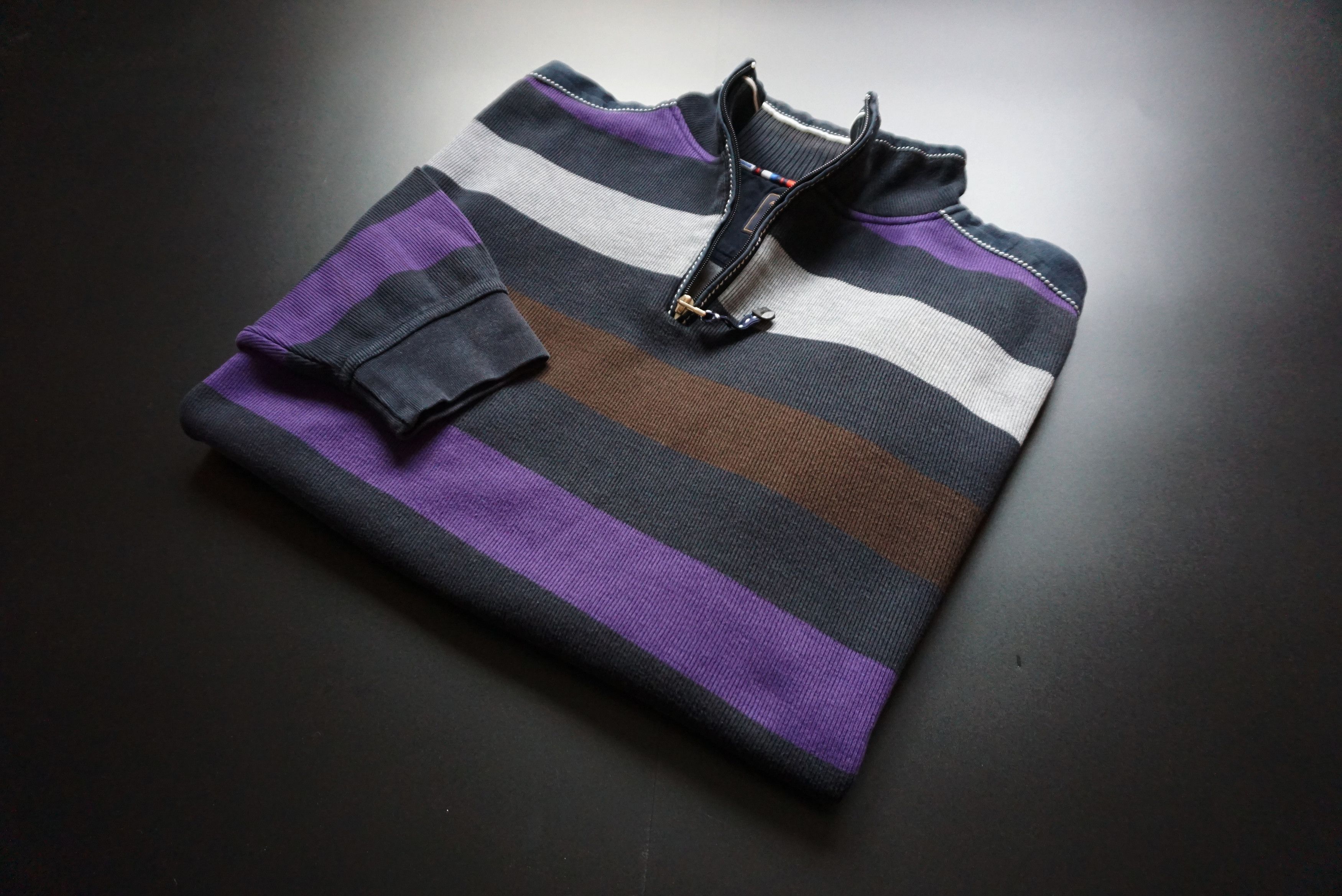 Another Influence Andrew James top Sailing 52 L Large jumper zip neck Y2K 00s Size US L / EU 52-54 / 3 - 6 Thumbnail