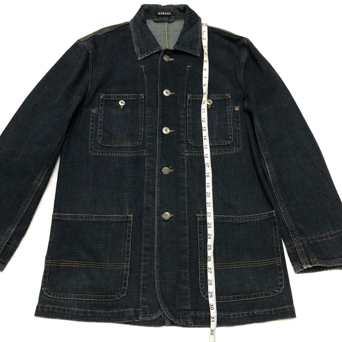 George 🔥George Davies French Work Denim Jacket Size US L / EU 52-54 / 3 - 13 Thumbnail