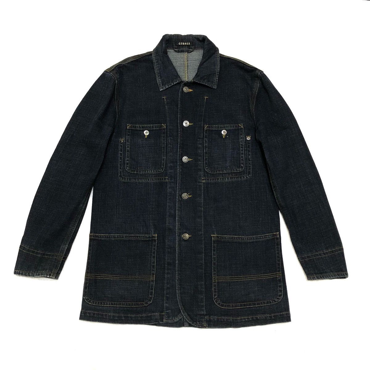 George 🔥George Davies French Work Denim Jacket Size US L / EU 52-54 / 3 - 1 Thumbnail