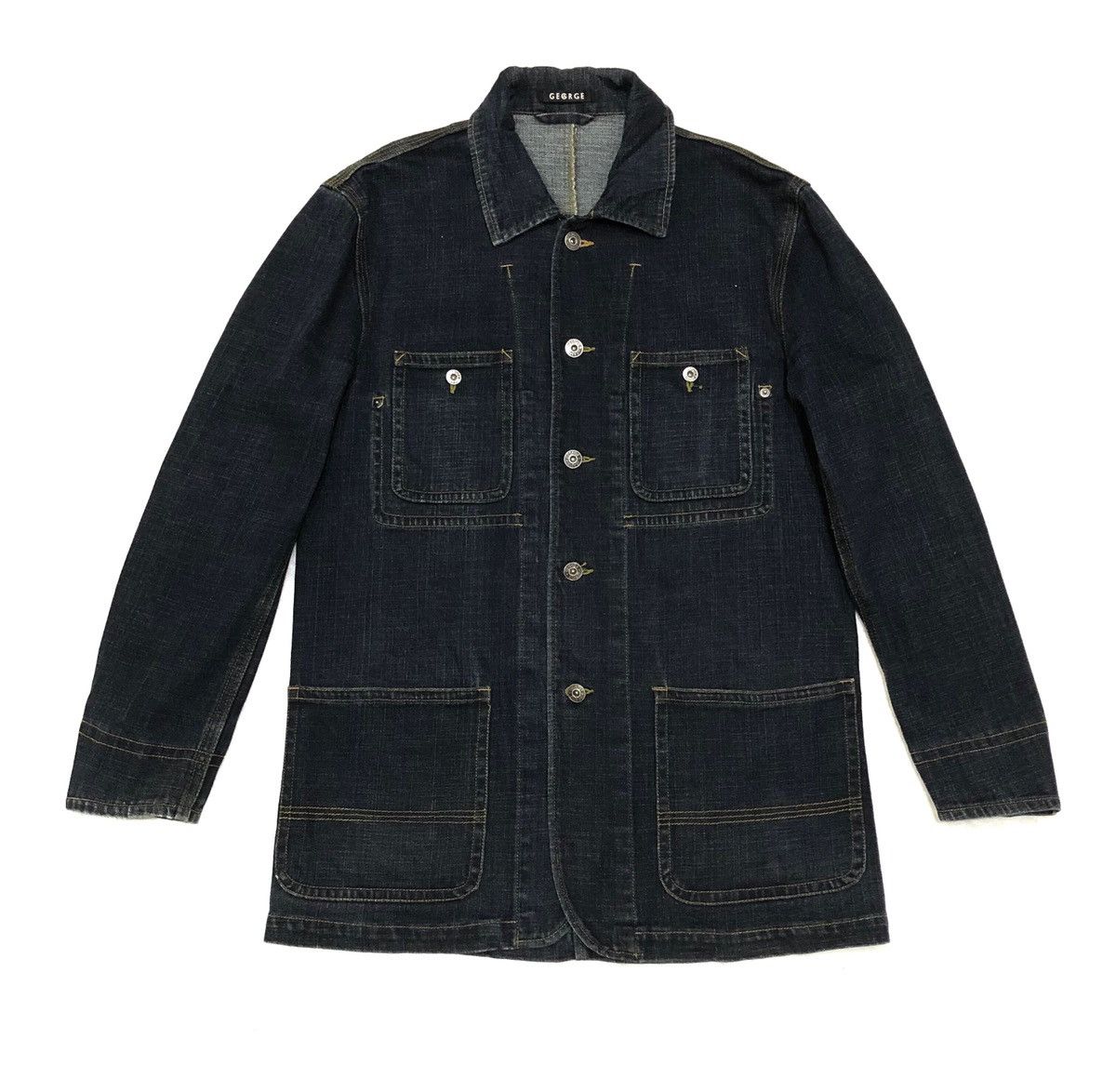 George 🔥George Davies French Work Denim Jacket Size US L / EU 52-54 / 3 - 15 Thumbnail