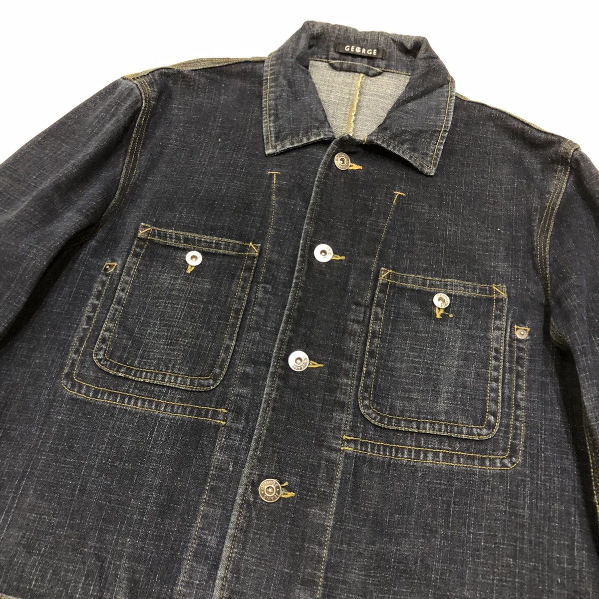 George 🔥George Davies French Work Denim Jacket Size US L / EU 52-54 / 3 - 5 Thumbnail