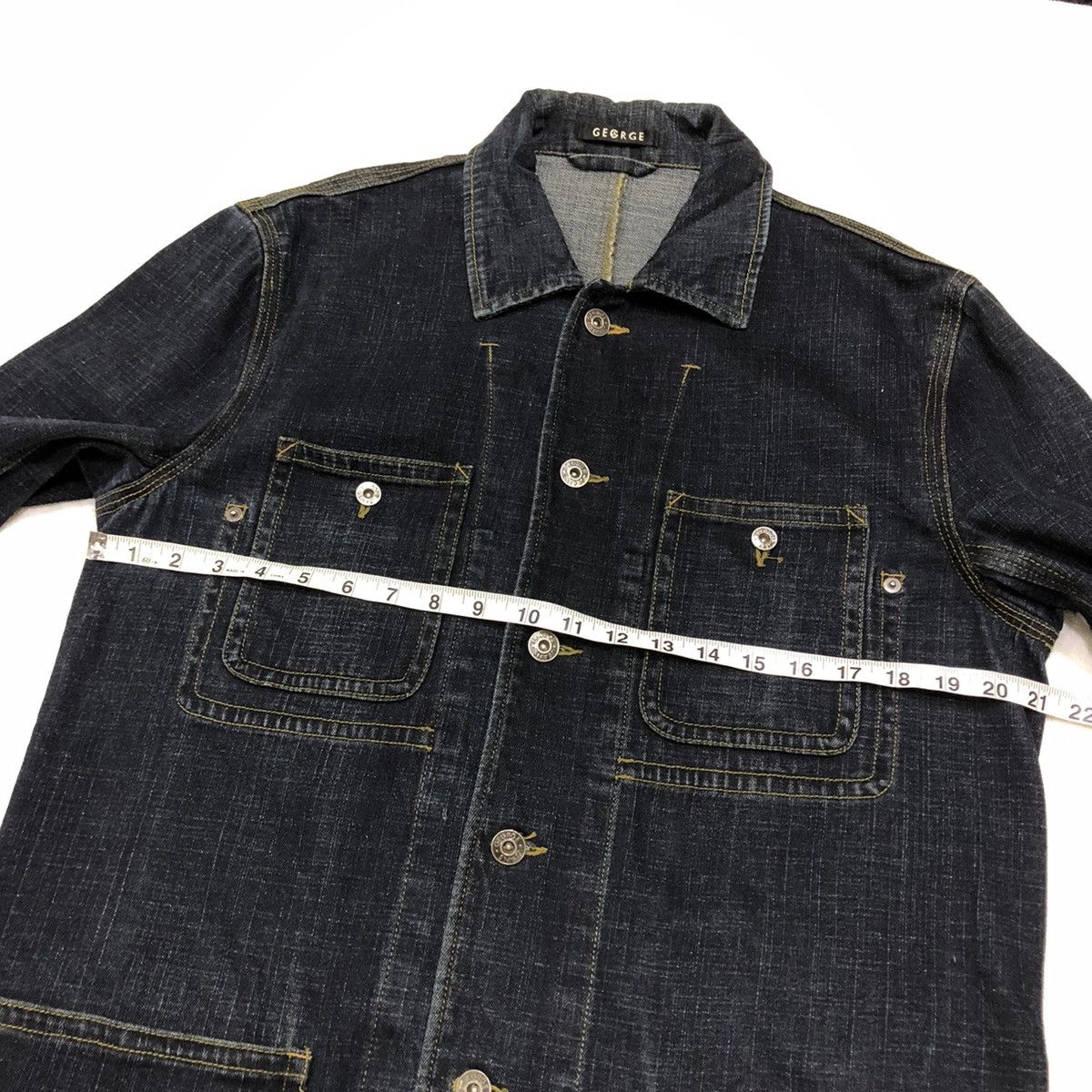 George 🔥George Davies French Work Denim Jacket Size US L / EU 52-54 / 3 - 11 Thumbnail