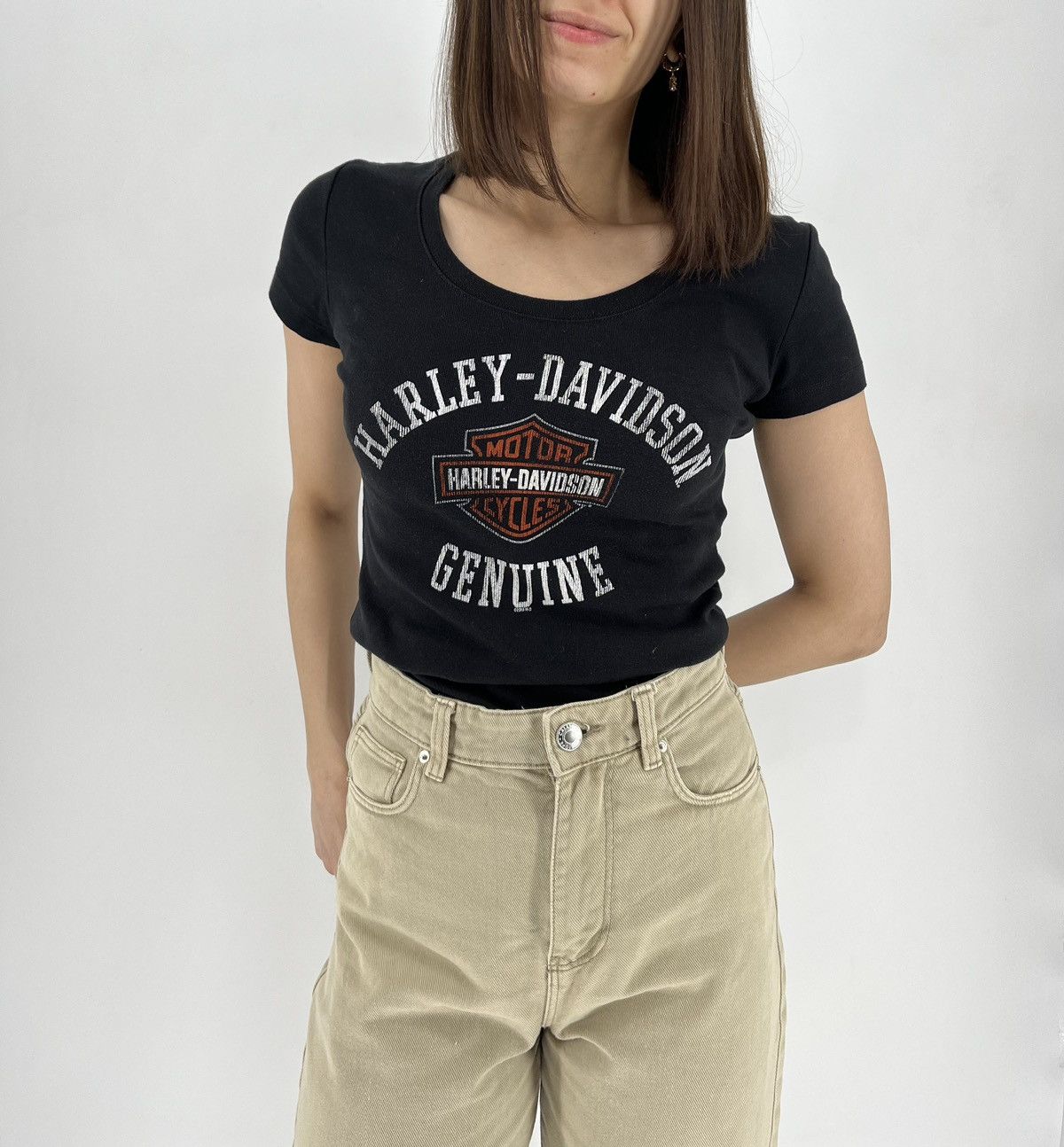Harley Davidson Vintage Y2K Harley Davidson TShirt Womens Racing tee Size S / US 4 / IT 40 - 2 Thumbnail