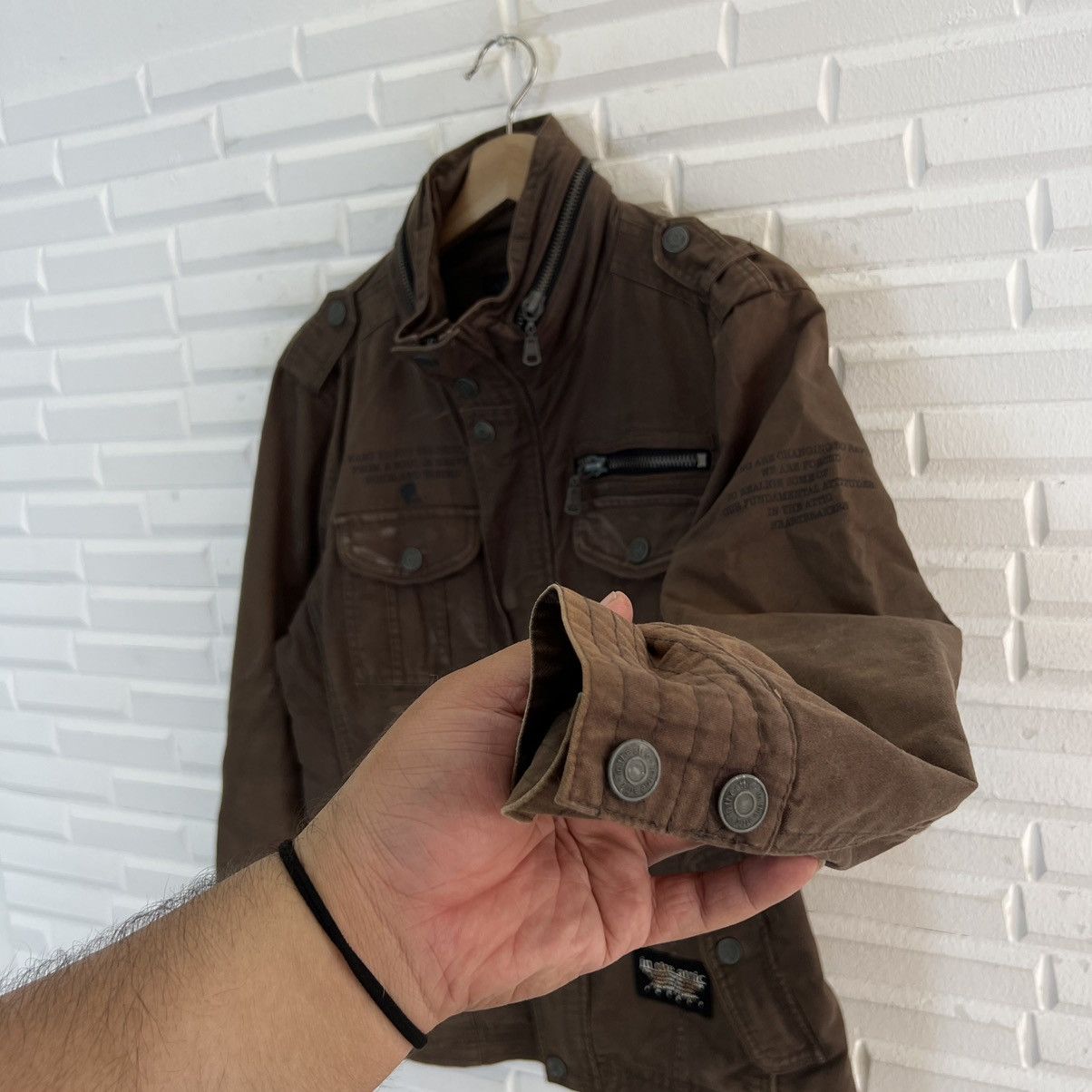 In The Attic RARE PUNK STYLE BIKER JACKET IN THE ATTIC CARGO DESIGN Size US M / EU 48-50 / 2 - 9 Thumbnail