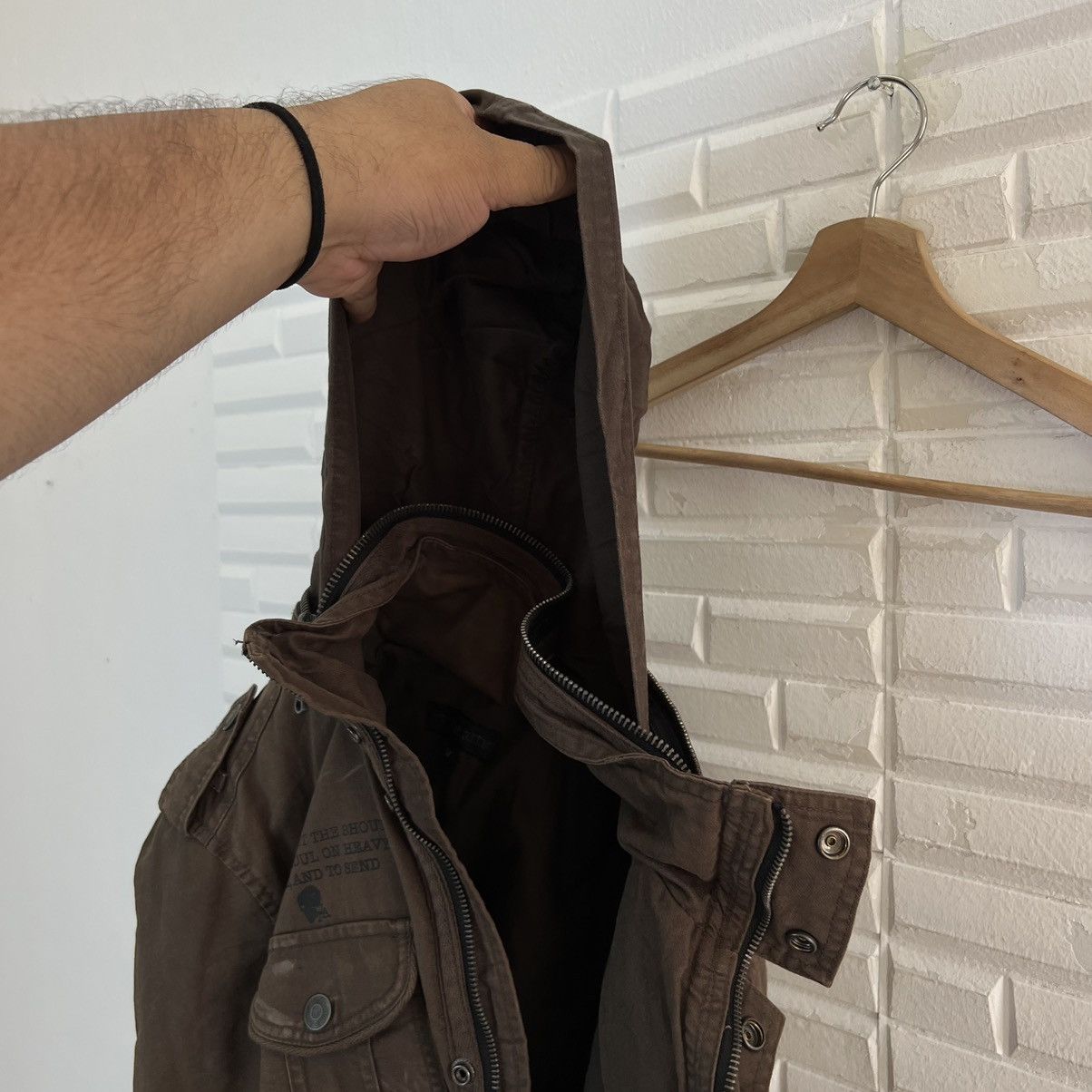 In The Attic RARE PUNK STYLE BIKER JACKET IN THE ATTIC CARGO DESIGN Size US M / EU 48-50 / 2 - 18 Thumbnail
