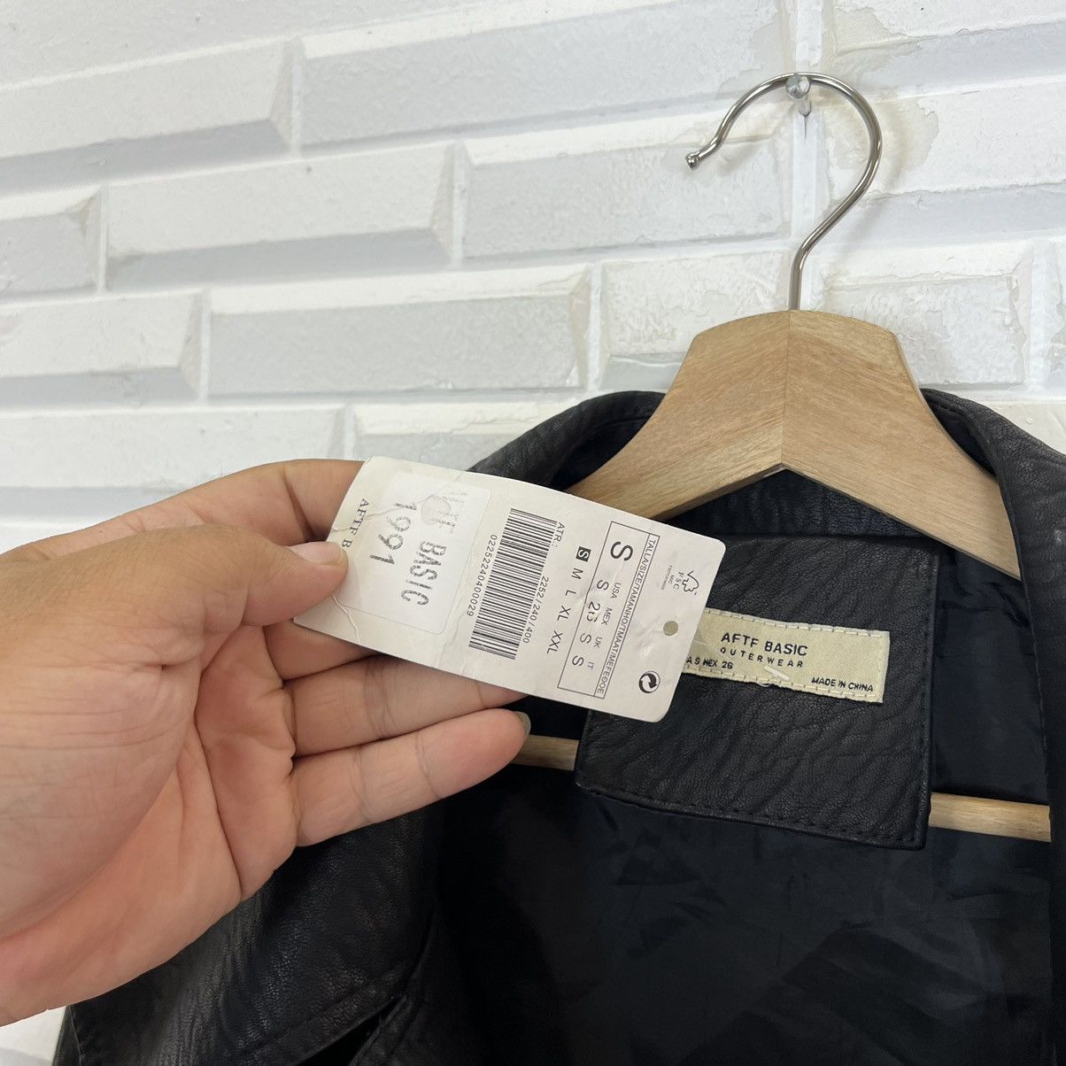 Japanese Brand CROPPED BIKER PARACHUTE LEATHER JACKET AFTF BASIC OUTERWEAR Size US S / EU 44-46 / 1 - 10 Thumbnail