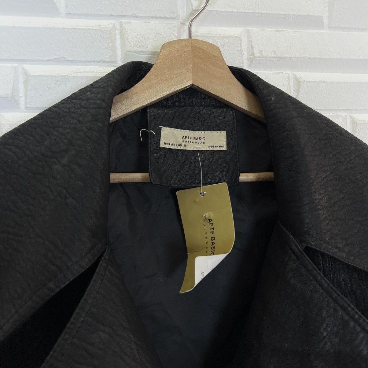 Japanese Brand CROPPED BIKER PARACHUTE LEATHER JACKET AFTF BASIC OUTERWEAR Size US S / EU 44-46 / 1 - 7 Thumbnail