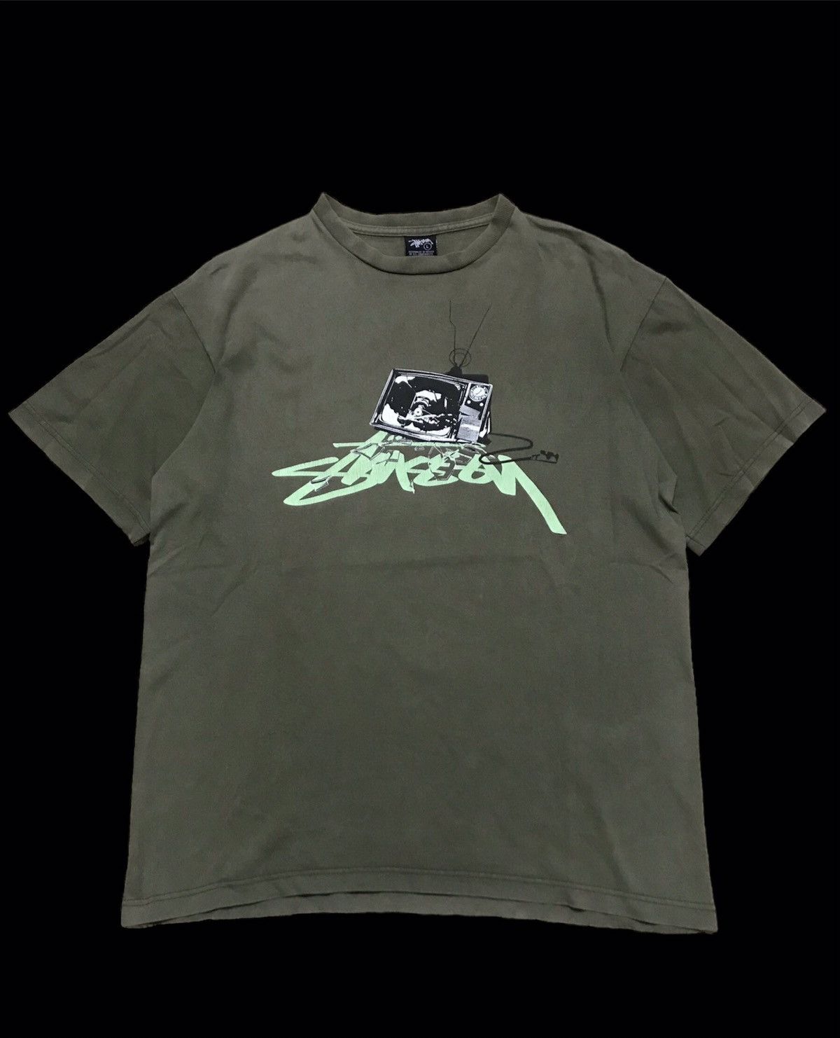 00s OLD Stussy Print T-shirt.