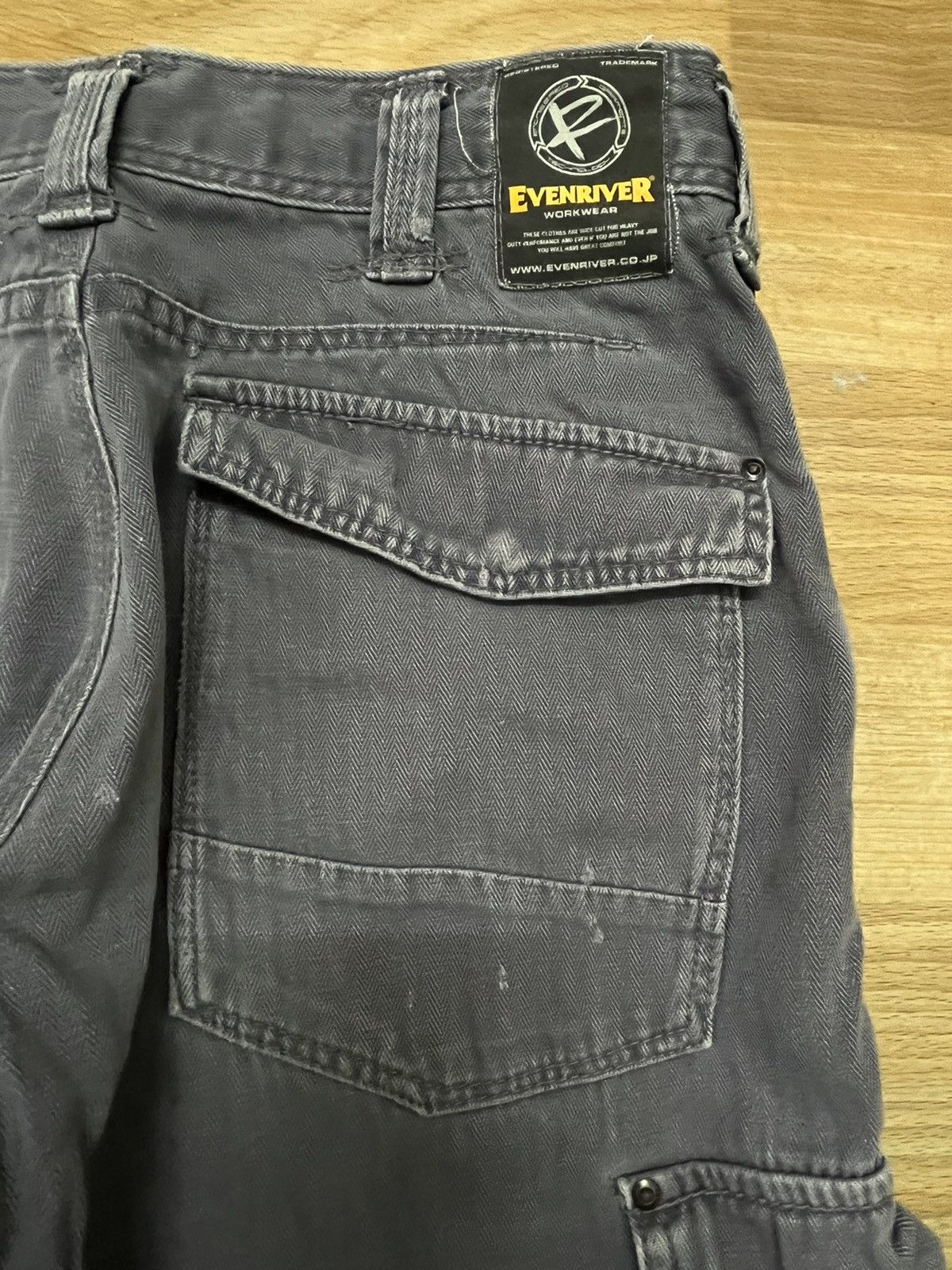 Japanese Brand × Vintage EvenRiver Cargo Pocket Japanase Brand Faded Distressed Size US 30 / EU 46 - 14 Thumbnail