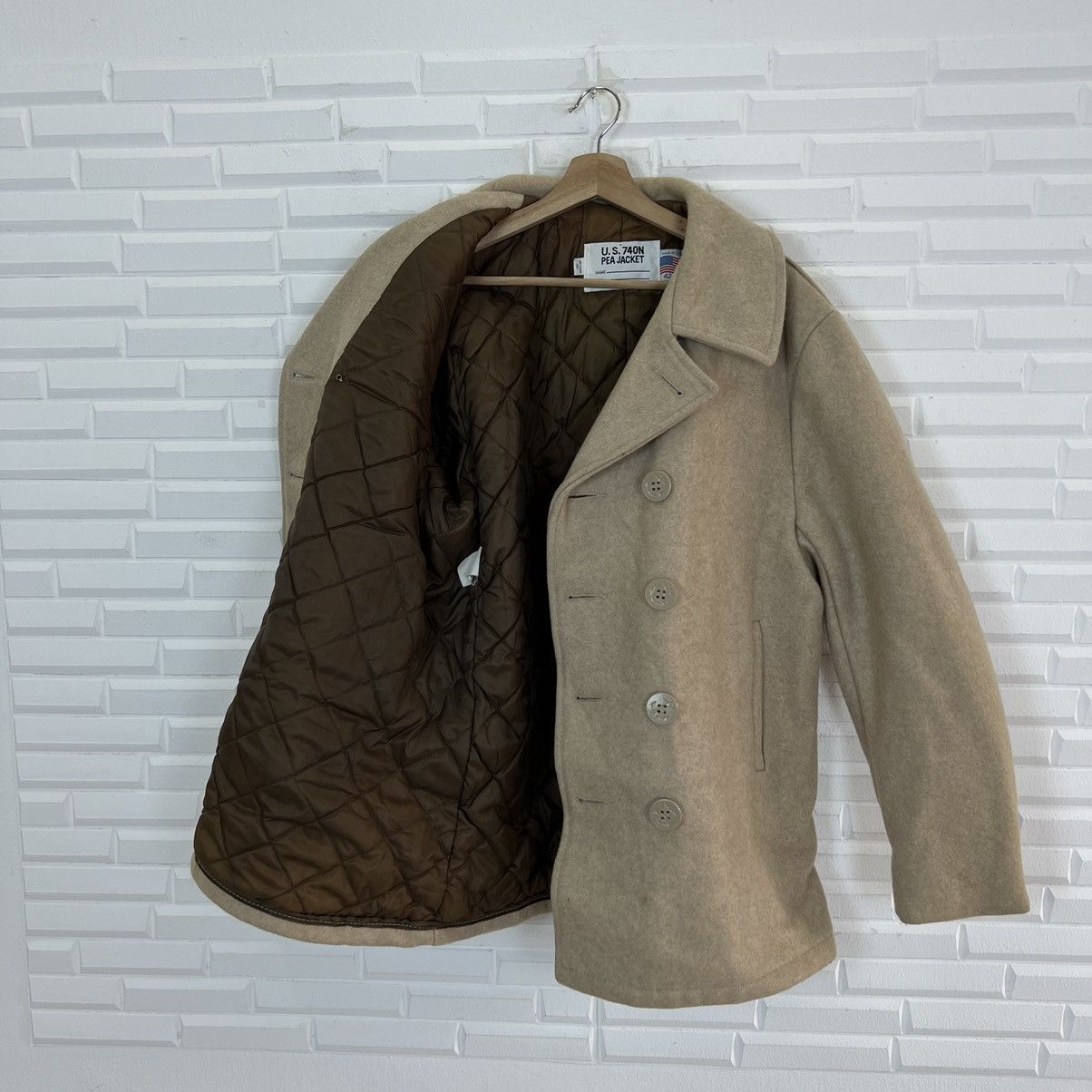 Schott VINTAGE US 740N PEA JACKET SCHOTT MADE IN USA RARE COLOUR Size US M / EU 48-50 / 2 - 10 Thumbnail