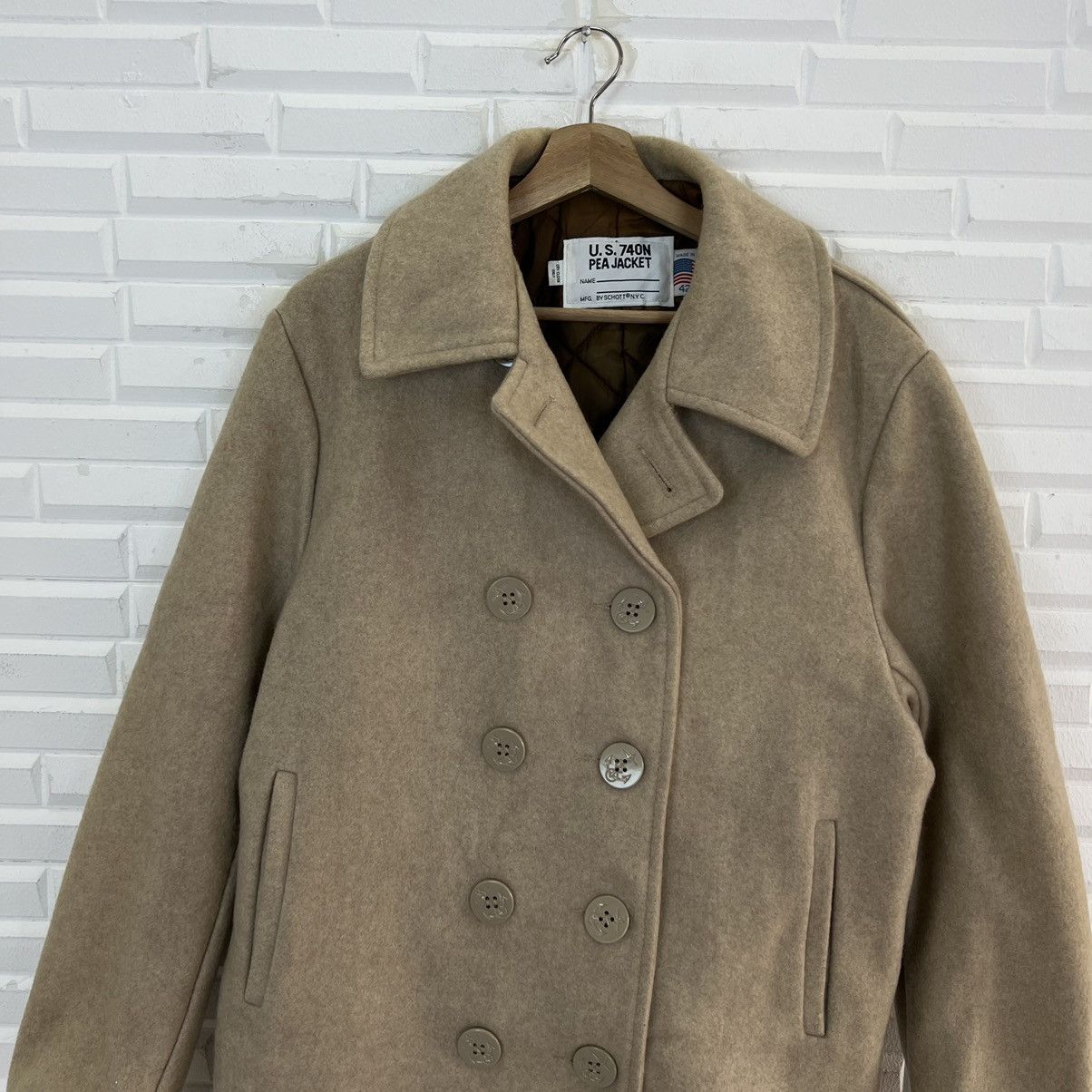 Schott VINTAGE US 740N PEA JACKET SCHOTT MADE IN USA RARE COLOUR Size US M / EU 48-50 / 2 - 3 Thumbnail