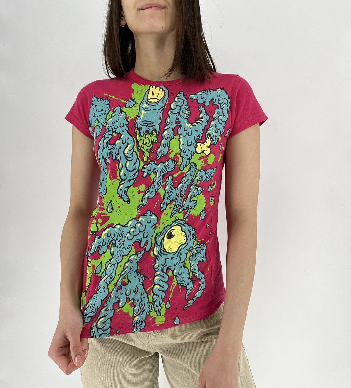 Japanese Brand Vintage Y2K Graphic T-shirt "Paint the Stars" Women TShirt Size S / US 4 / IT 40 - 6 Thumbnail