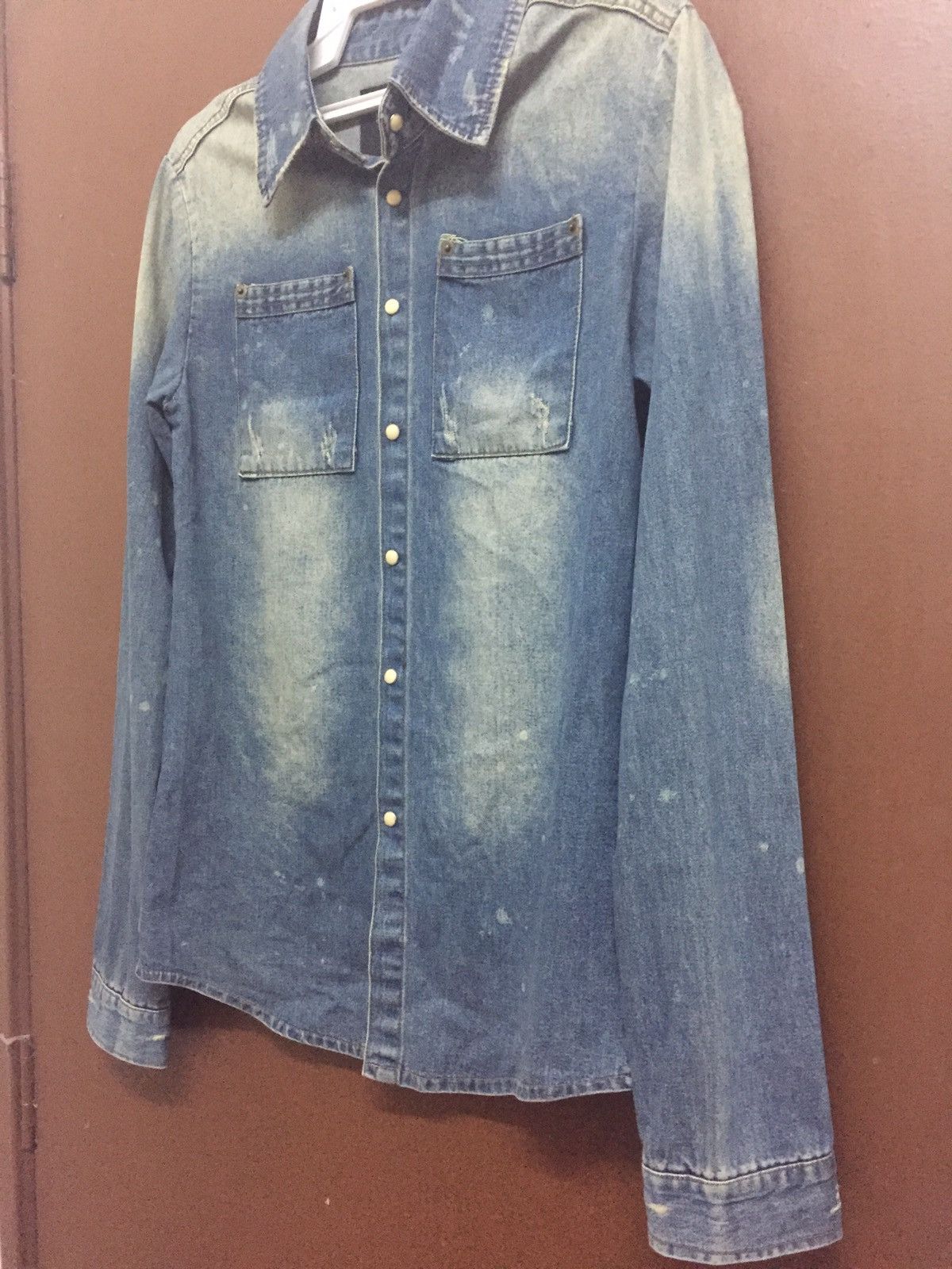 Japanese Brand Number Nine Denim Japanase Regular Brand Double Pocket Shirt Size US M / EU 48-50 / 2 - 2 Thumbnail