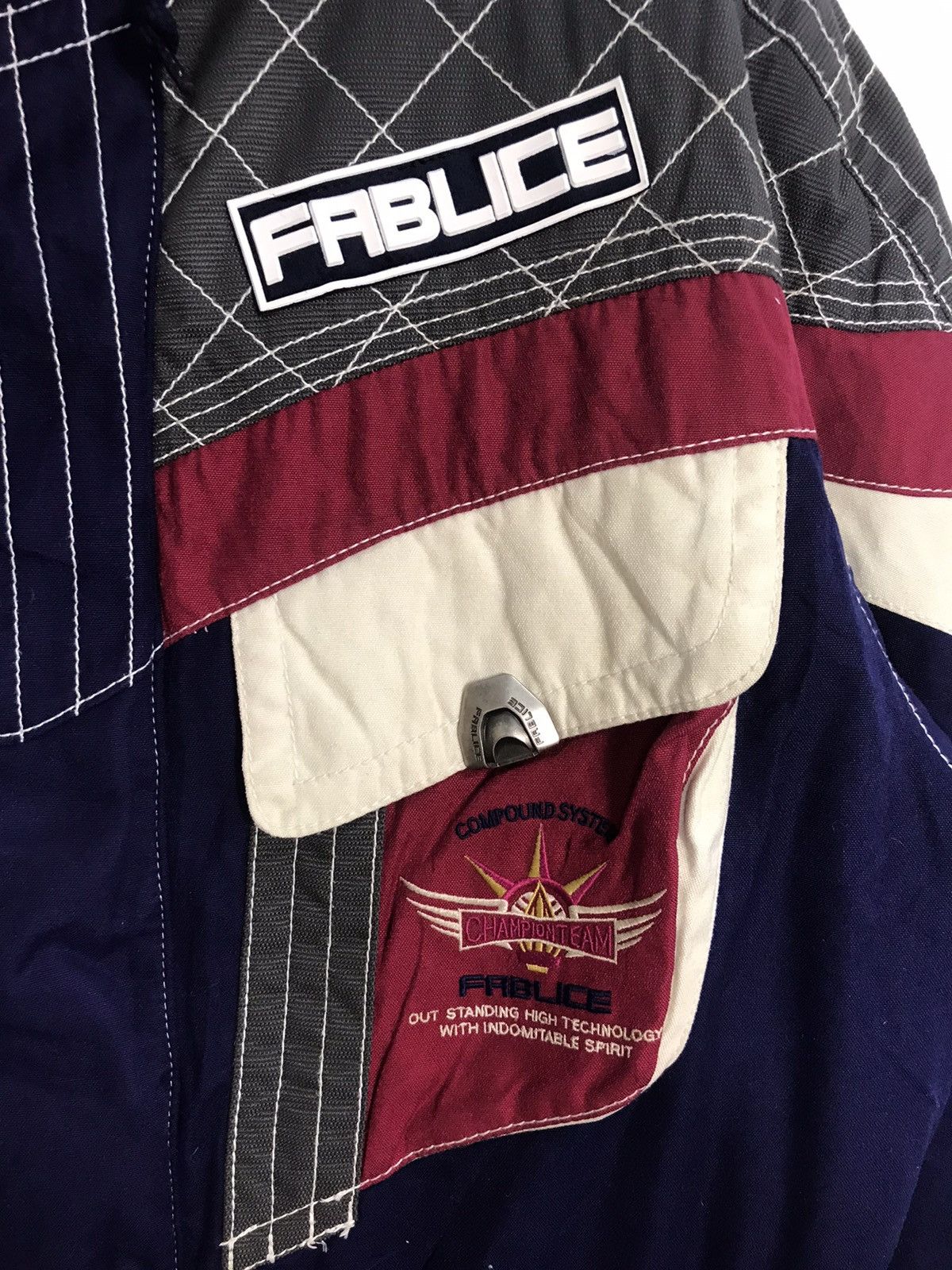Japanese Brand Fablice Racing Team Compound System Ski Jacket Many Pocket Size US XL / EU 56 / 4 - 3 Thumbnail