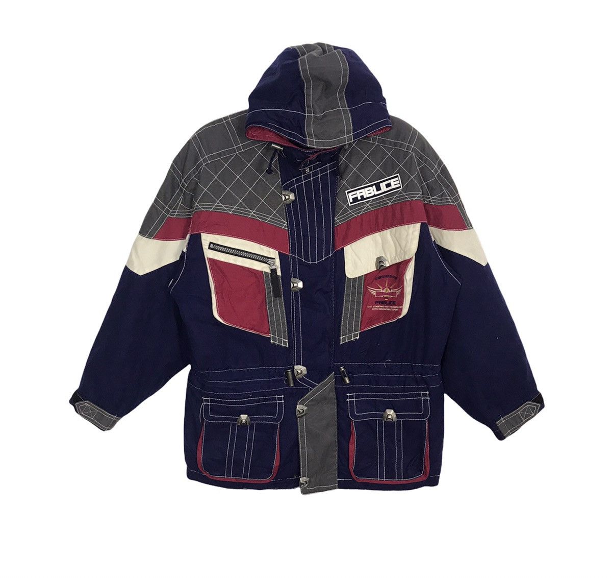 Japanese Brand Fablice Racing Team Compound System Ski Jacket Many Pocket Size US XL / EU 56 / 4 - 1 Thumbnail