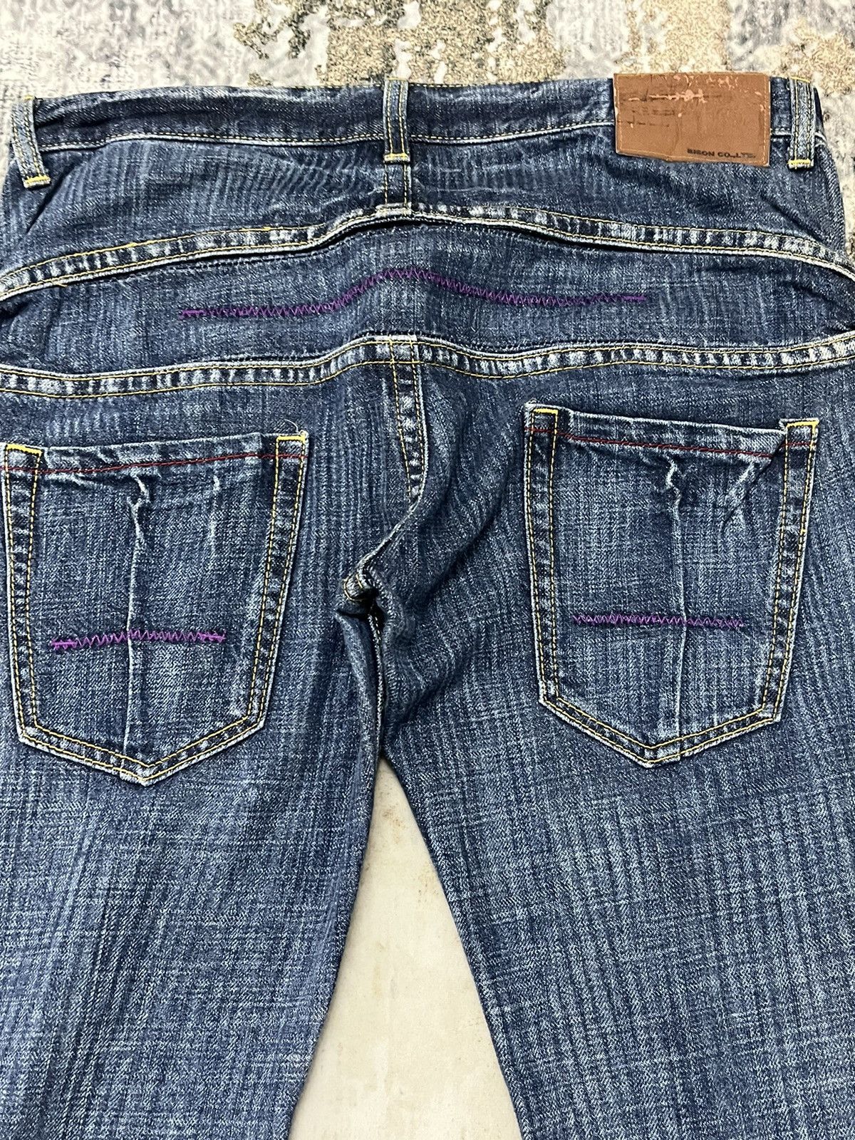Japanese Brand Dear Hearts By Bison D Pocket Denim Jeans Size US 32 / EU 48 - 7 Thumbnail
