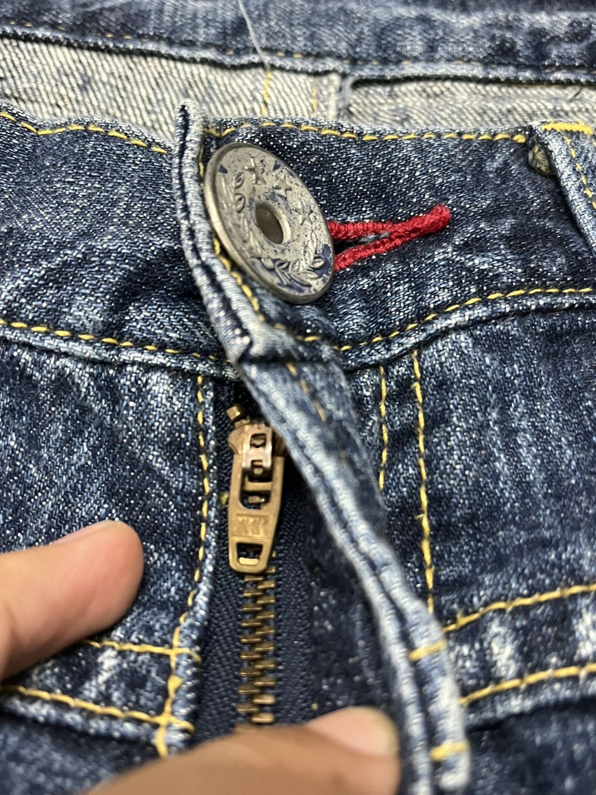 Japanese Brand Dear Hearts By Bison D Pocket Denim Jeans Size US 32 / EU 48 - 5 Thumbnail