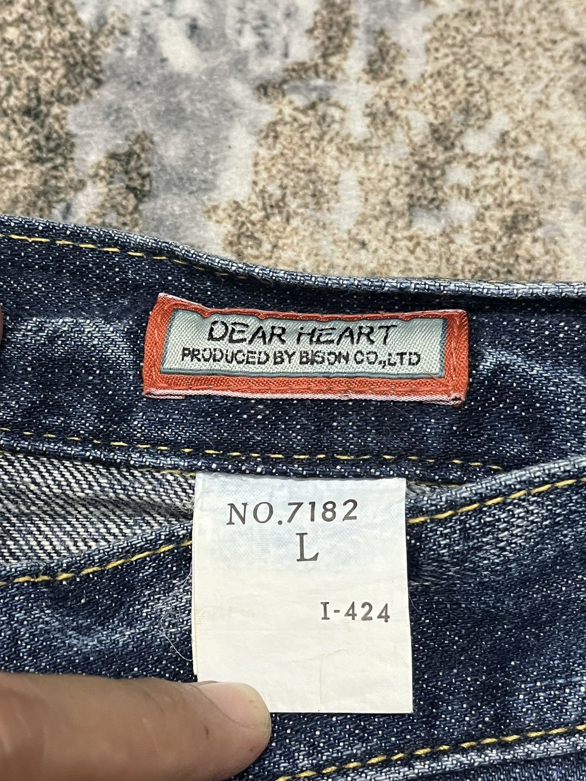 Japanese Brand Dear Hearts By Bison D Pocket Denim Jeans Size US 32 / EU 48 - 10 Thumbnail