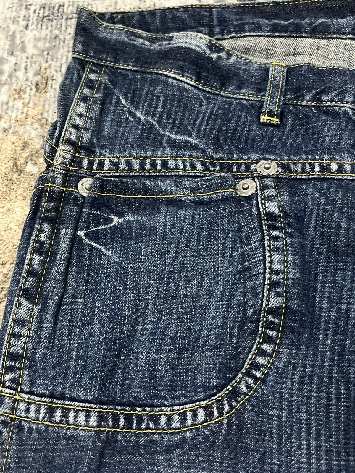 Japanese Brand Dear Hearts By Bison D Pocket Denim Jeans Size US 32 / EU 48 - 4 Thumbnail