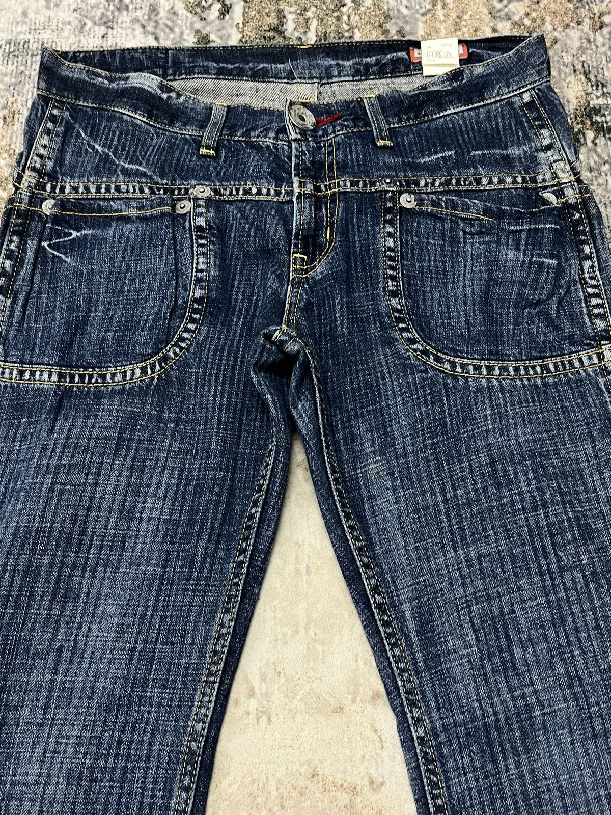 Japanese Brand Dear Hearts By Bison D Pocket Denim Jeans Size US 32 / EU 48 - 2 Thumbnail