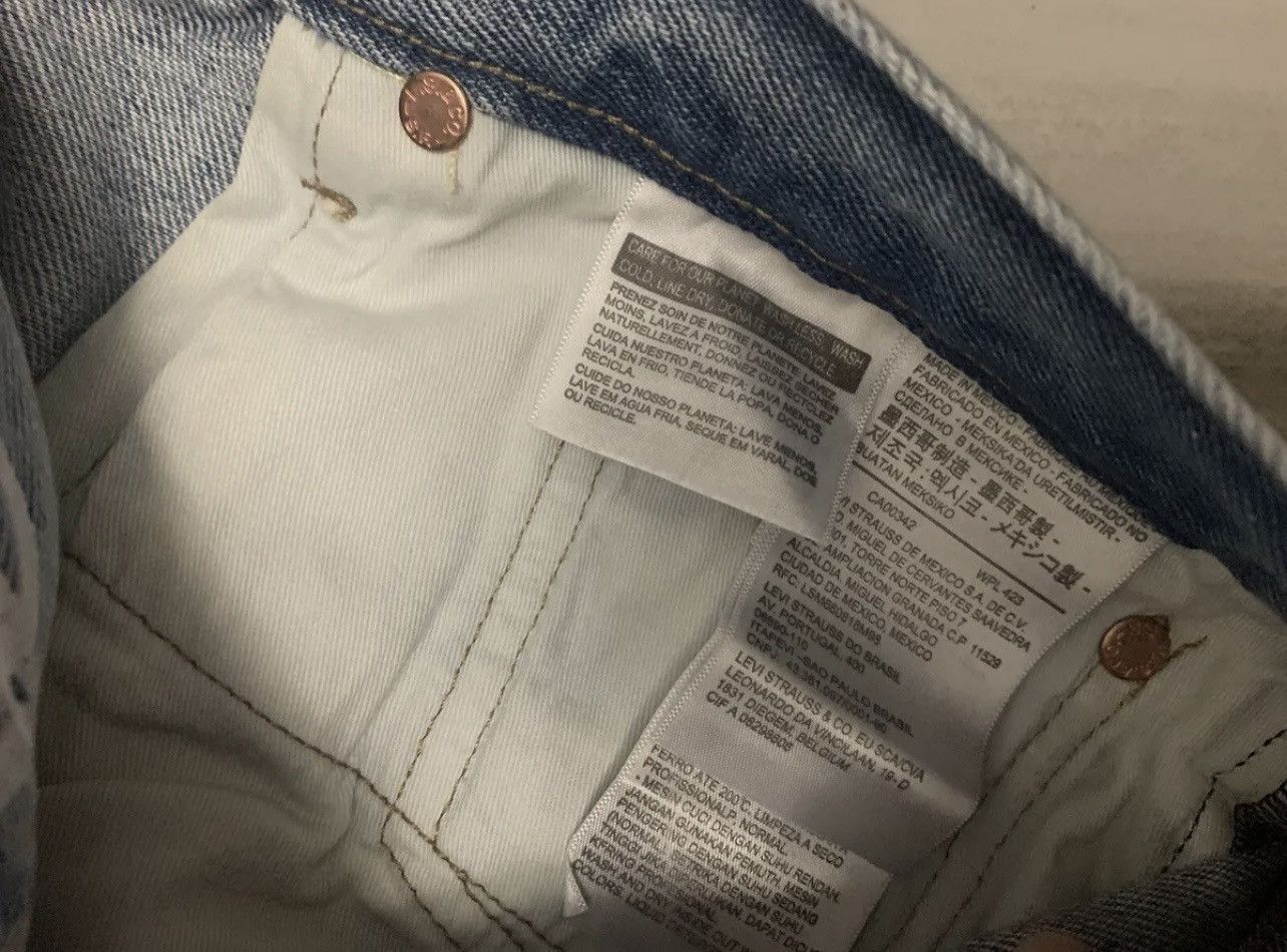 DENIM TEARS Denim Tears Virgil Abloh Message In A Tear Embroidered Jeans Size US 32 / EU 48 - 7 Thumbnail