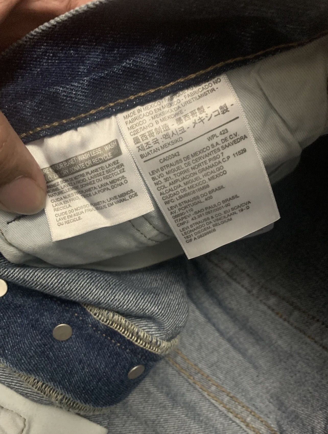 DENIM TEARS Denim Tears Virgil Abloh Message In A Tear Embroidered Jeans Size US 32 / EU 48 - 5 Thumbnail