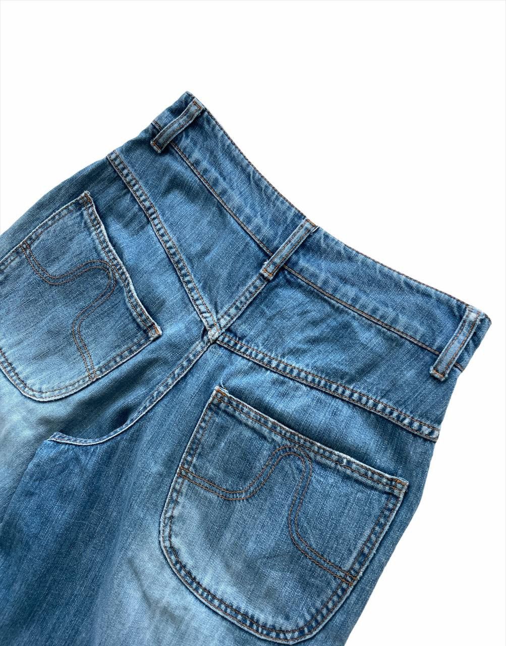 Issey Miyake Miyake Design Studio TC High-Waist Wide Cropped Jeans Size US 27 - 9 Thumbnail