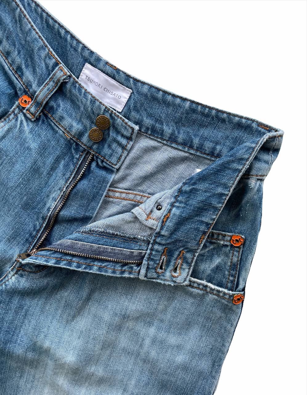 Issey Miyake Miyake Design Studio TC High-Waist Wide Cropped Jeans Size US 27 - 4 Thumbnail