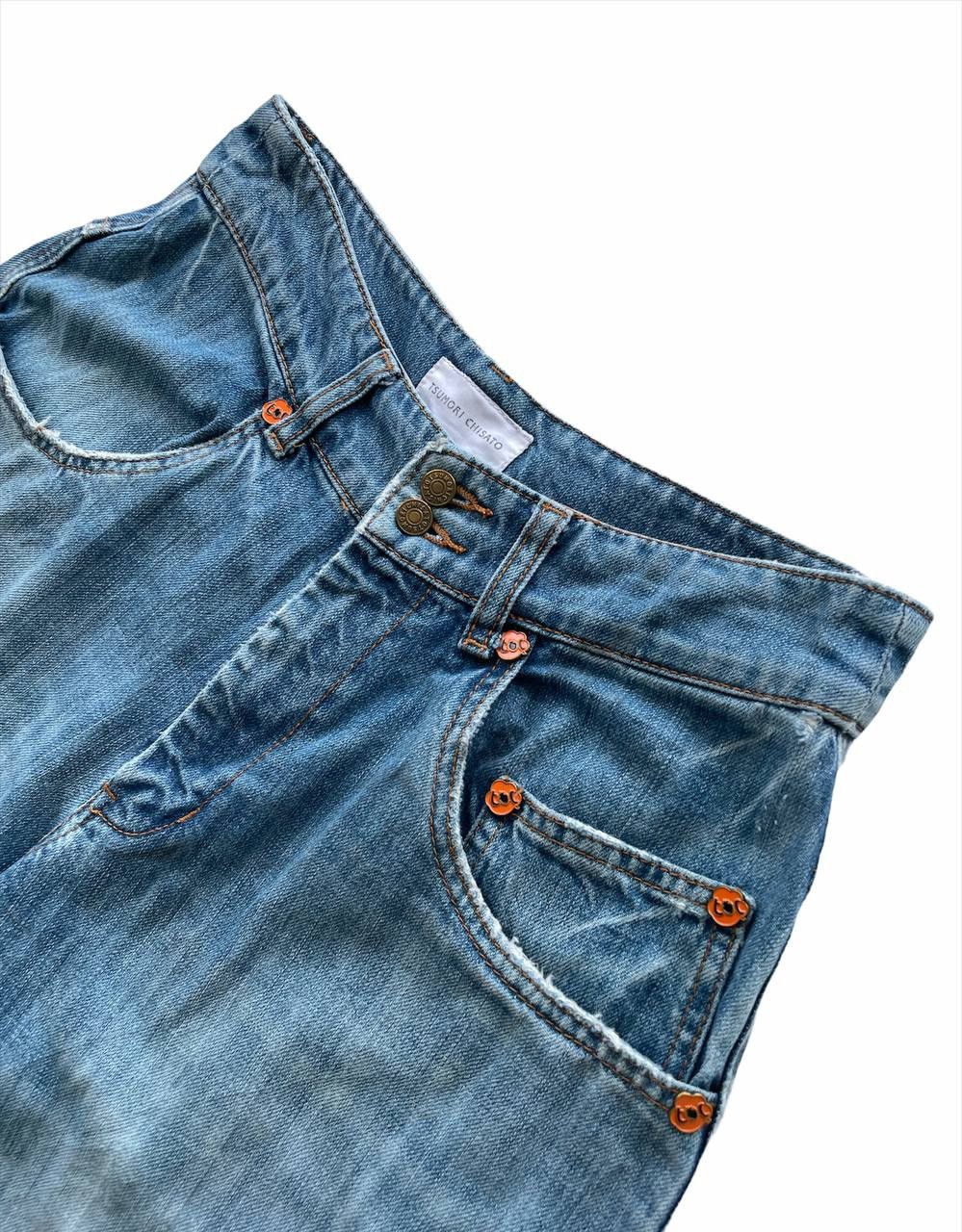 Issey Miyake Miyake Design Studio TC High-Waist Wide Cropped Jeans Size US 27 - 3 Thumbnail