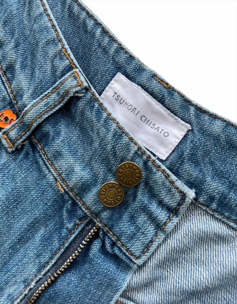 Issey Miyake Miyake Design Studio TC High-Waist Wide Cropped Jeans Size US 27 - 5 Thumbnail