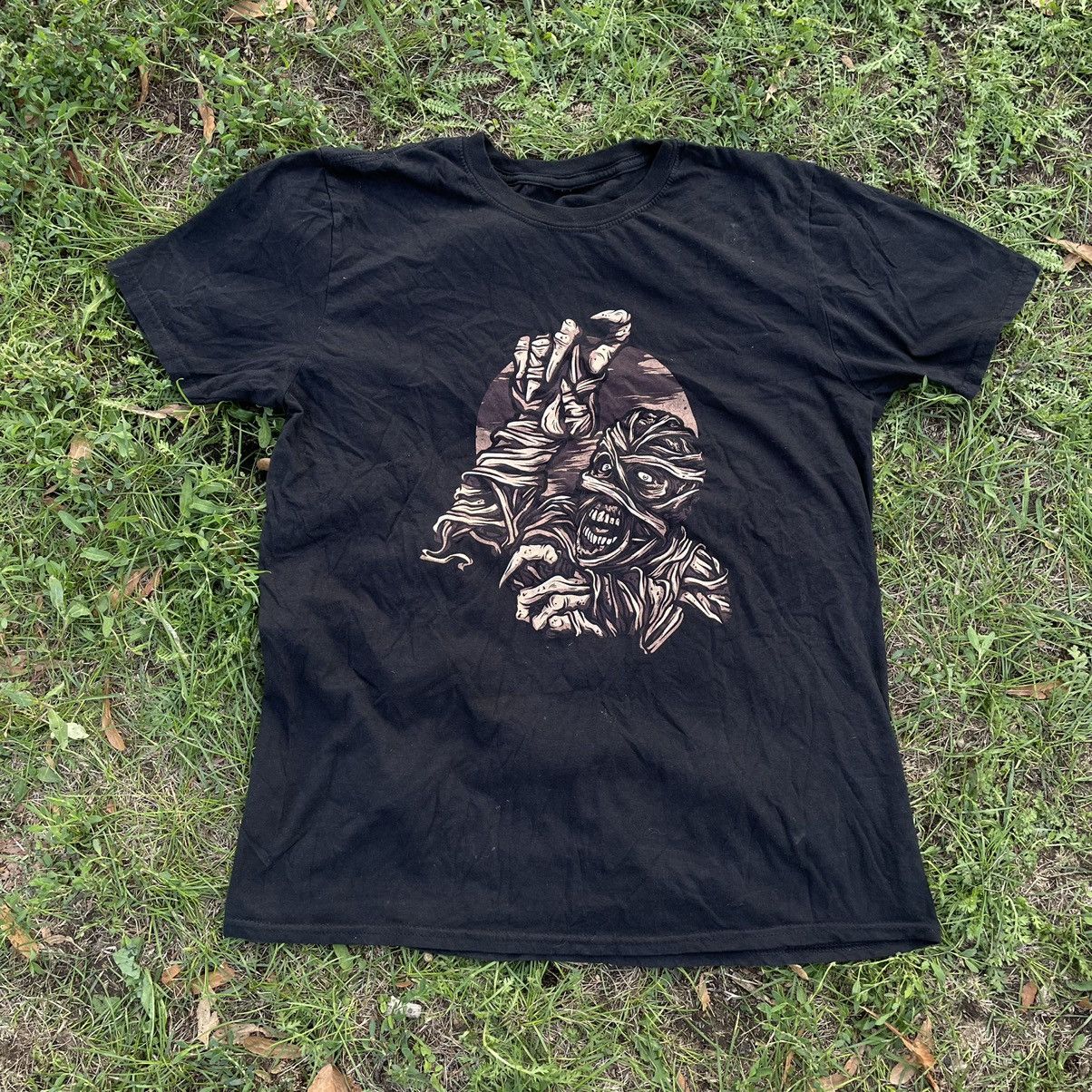 Band Tees Vintage Y2K Mummy Horror Dead Face Streetwear Print Band Size US M / EU 48-50 / 2 - 1 Thumbnail
