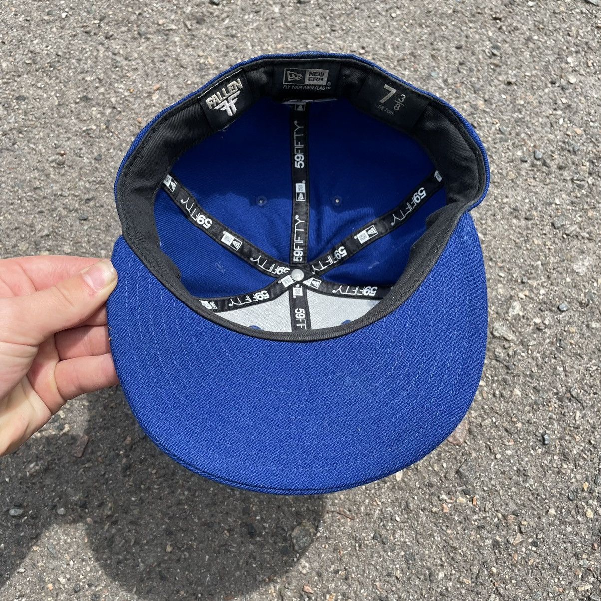 Vintage Vintage 90s Fallen Skate Snapback Cap Streetwear Blue OS Size ONE SIZE - 4 Thumbnail