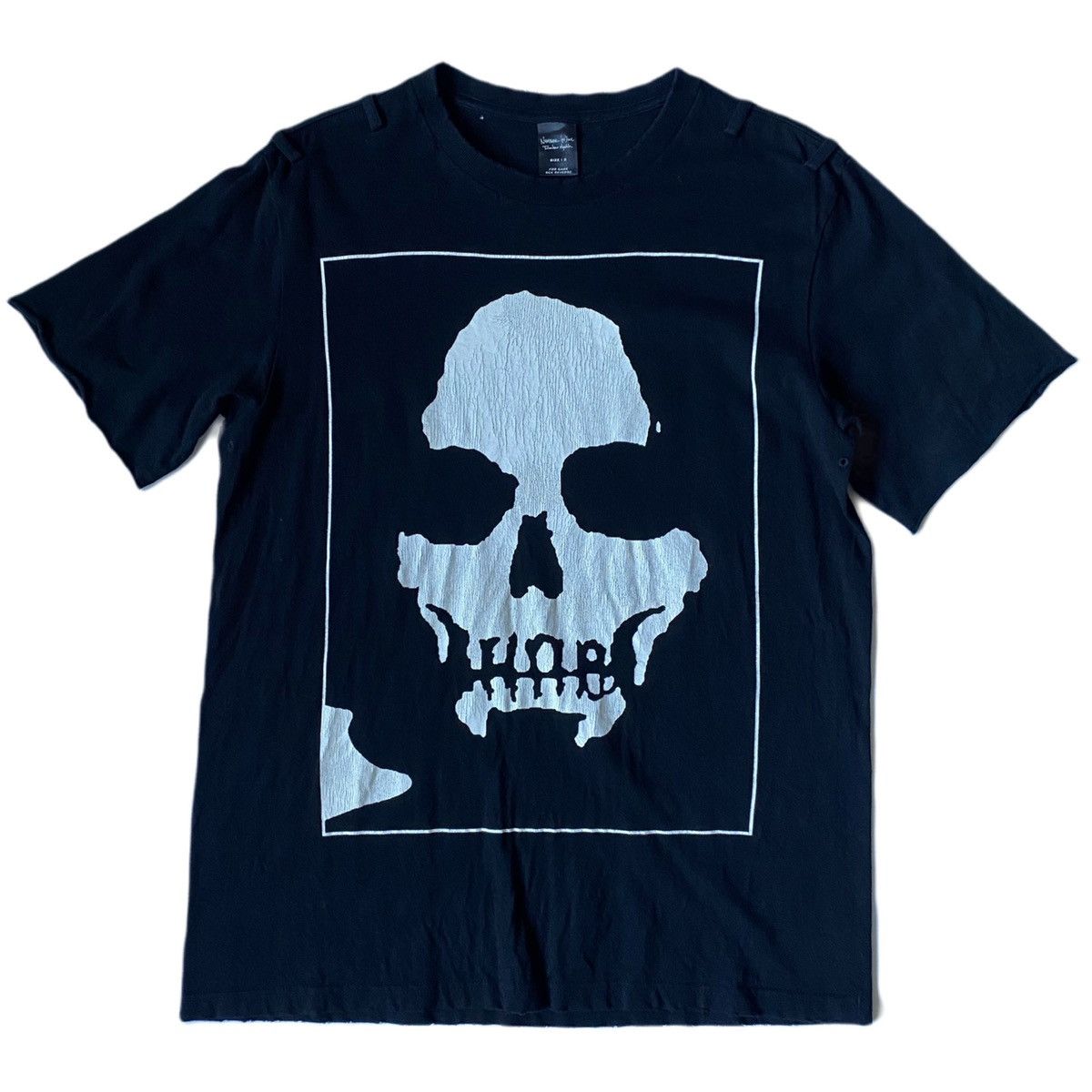 image of Number N Ine Number Nine Skull Tee 06Ss Archive Original in Black, Men's (Size Large)