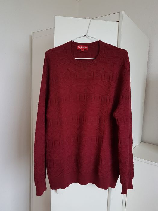 Supreme best sale jacquard sweater