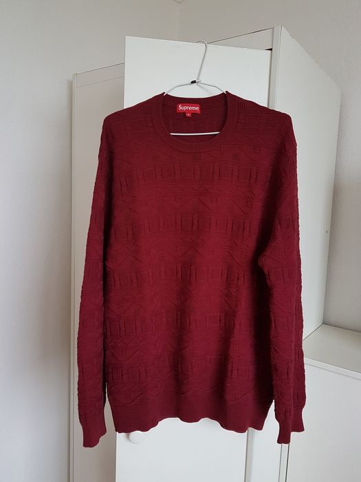 Supreme best sale jacquard sweater